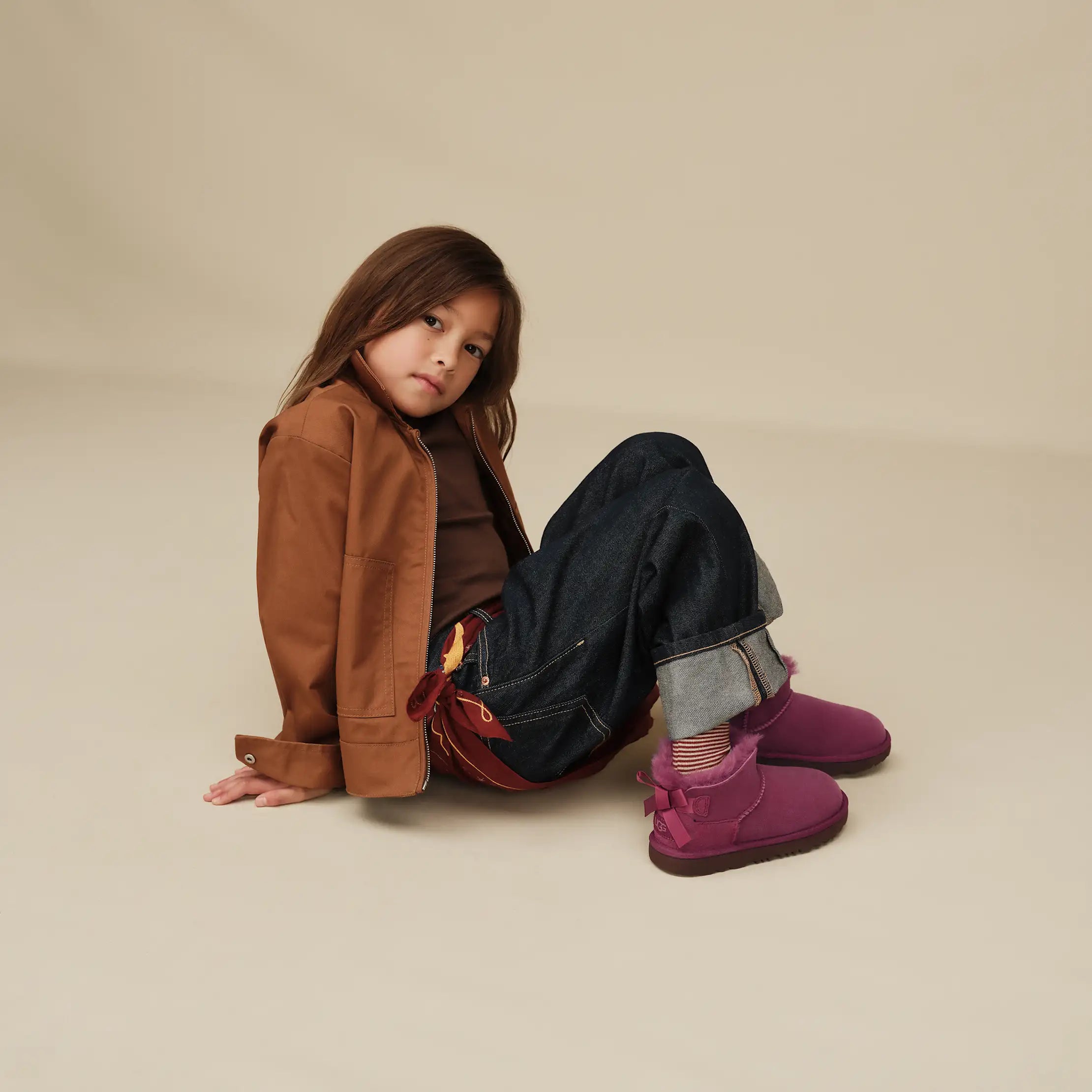 Kids' Ultra Mini Bailey Bow - DARK WINTERBERRY
