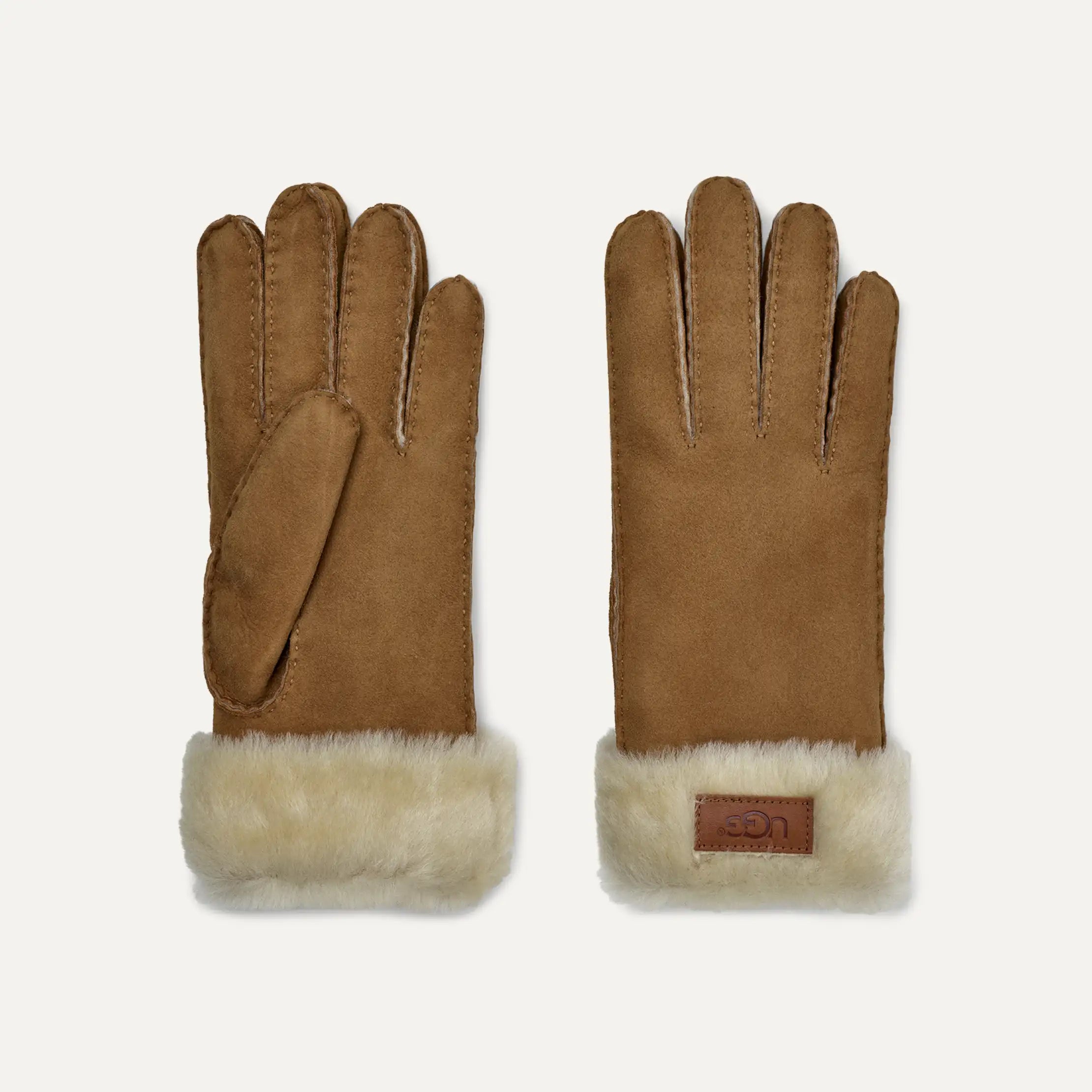 Women's Turn Cuff Glove - CHESTNUT