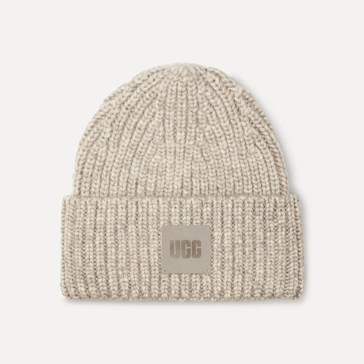 Women's Chunky Rib Beanie - LIGHT GREY