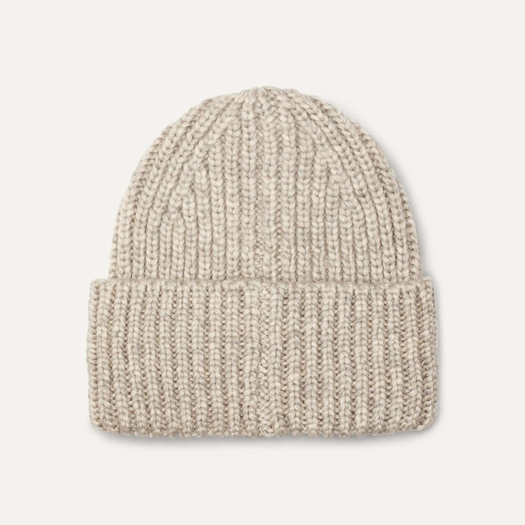 Women's Chunky Rib Beanie - LIGHT GREY