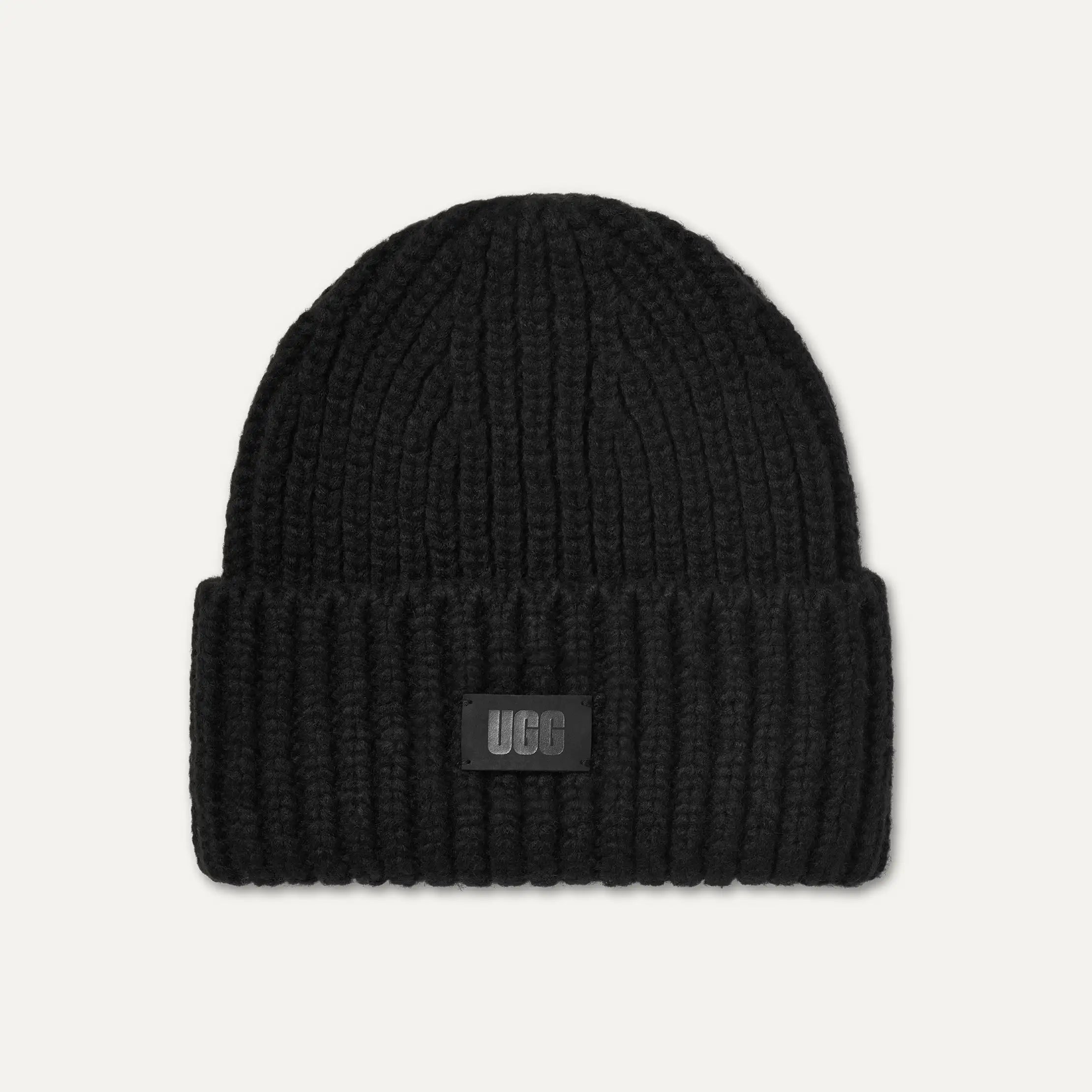 Kids' Chunky Rib Beanie - BLACK