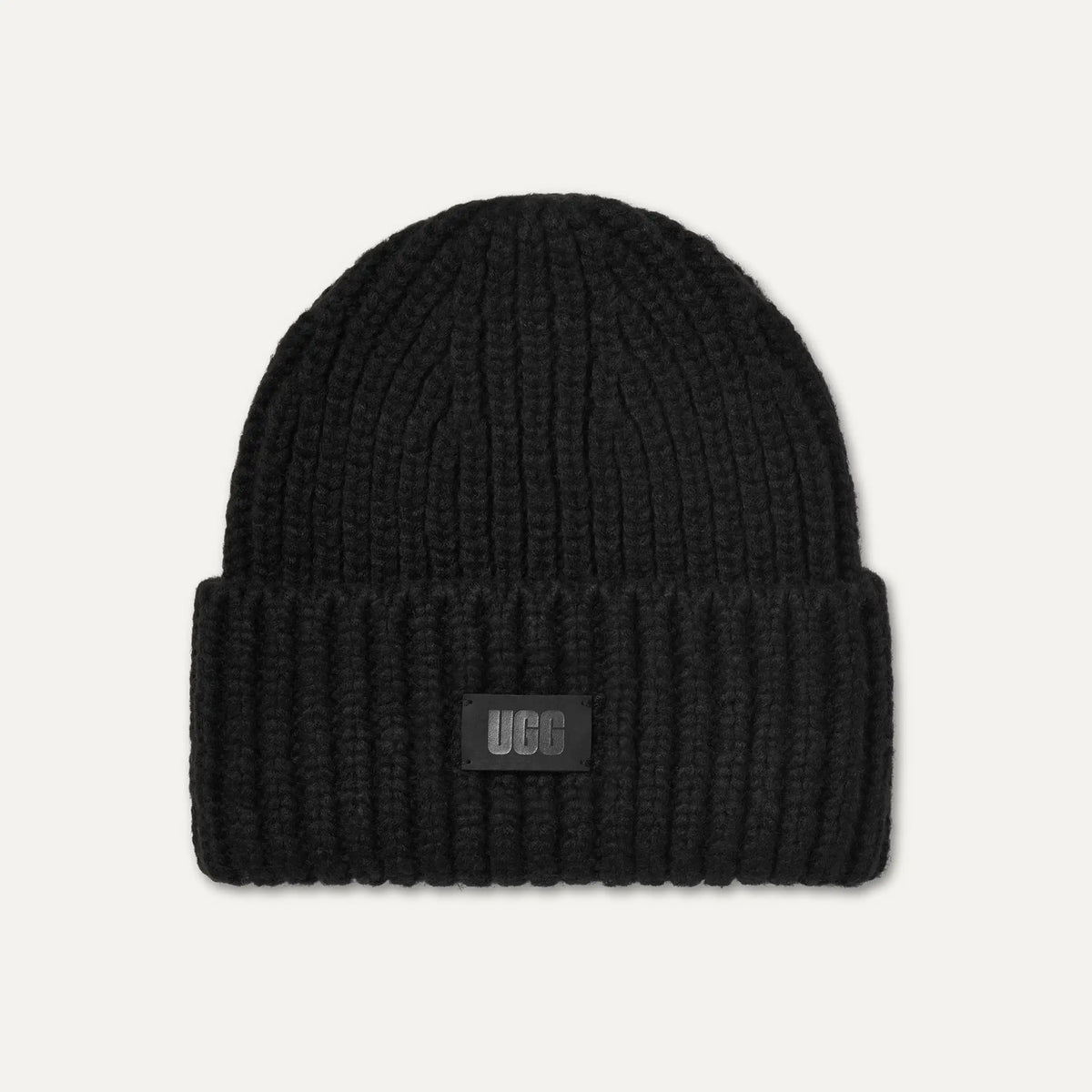 Kids' Chunky Rib Beanie - BLACK