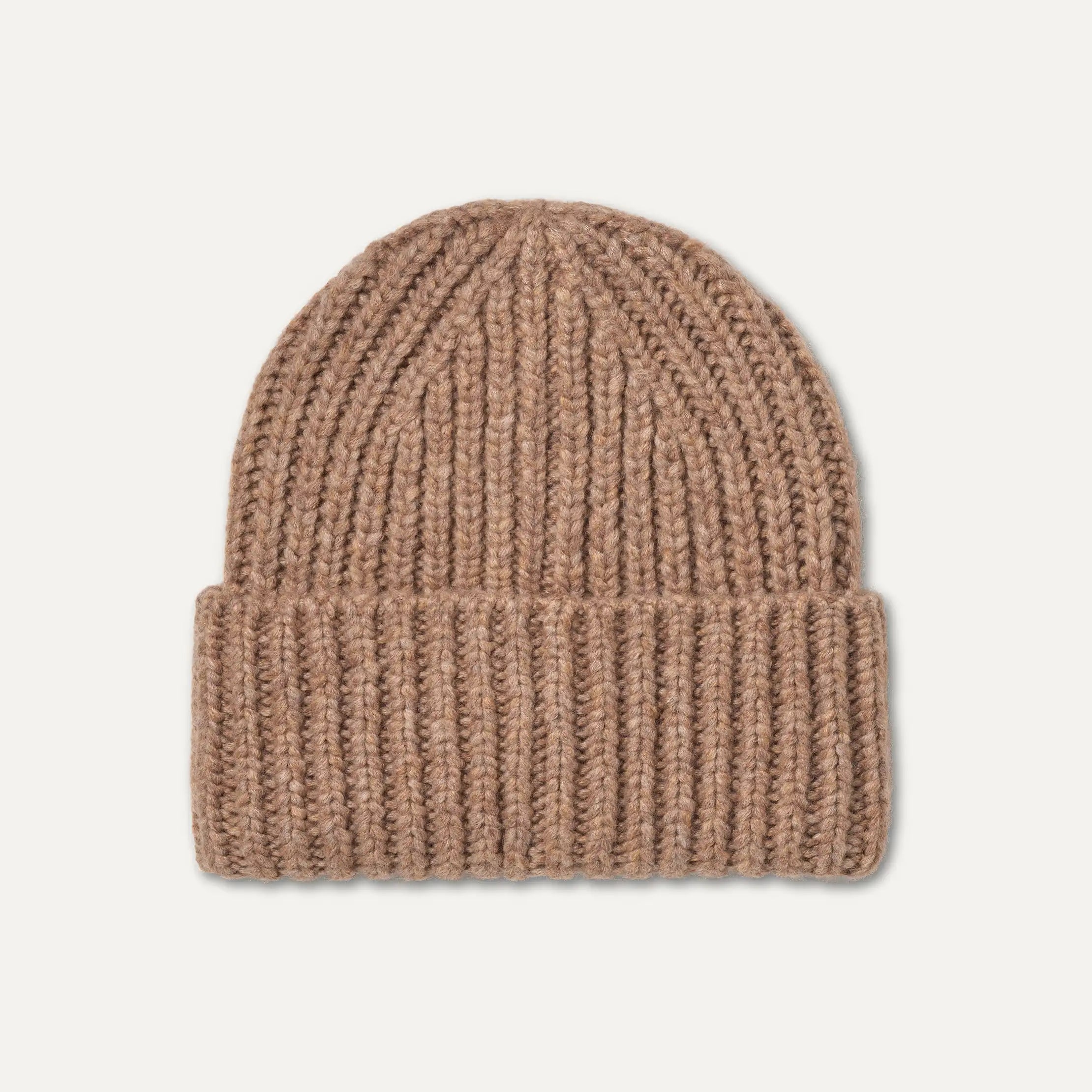 Kids' Chunky Rib Beanie - CAMEL