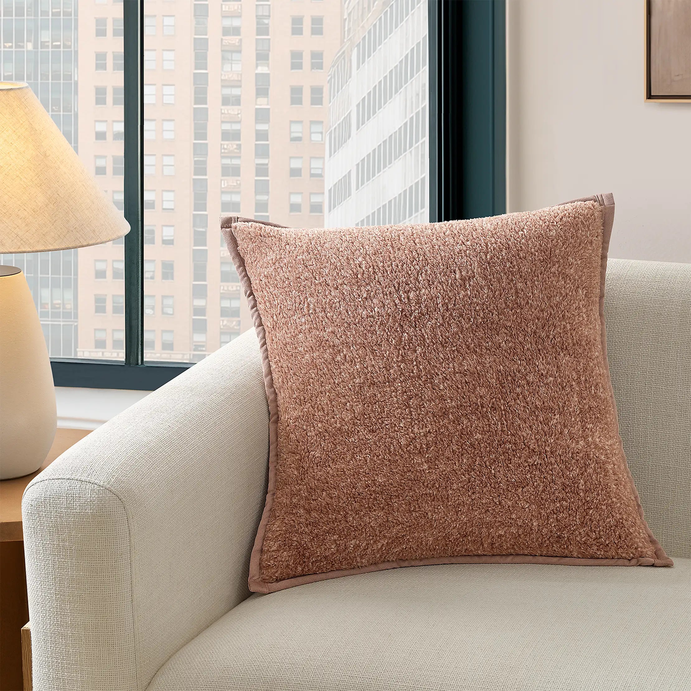Home Classic UGGfluff Pillow 2 Pack - ROSEWOOD