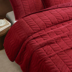 Home Coco Quilt Set King - COFFEE BERRY