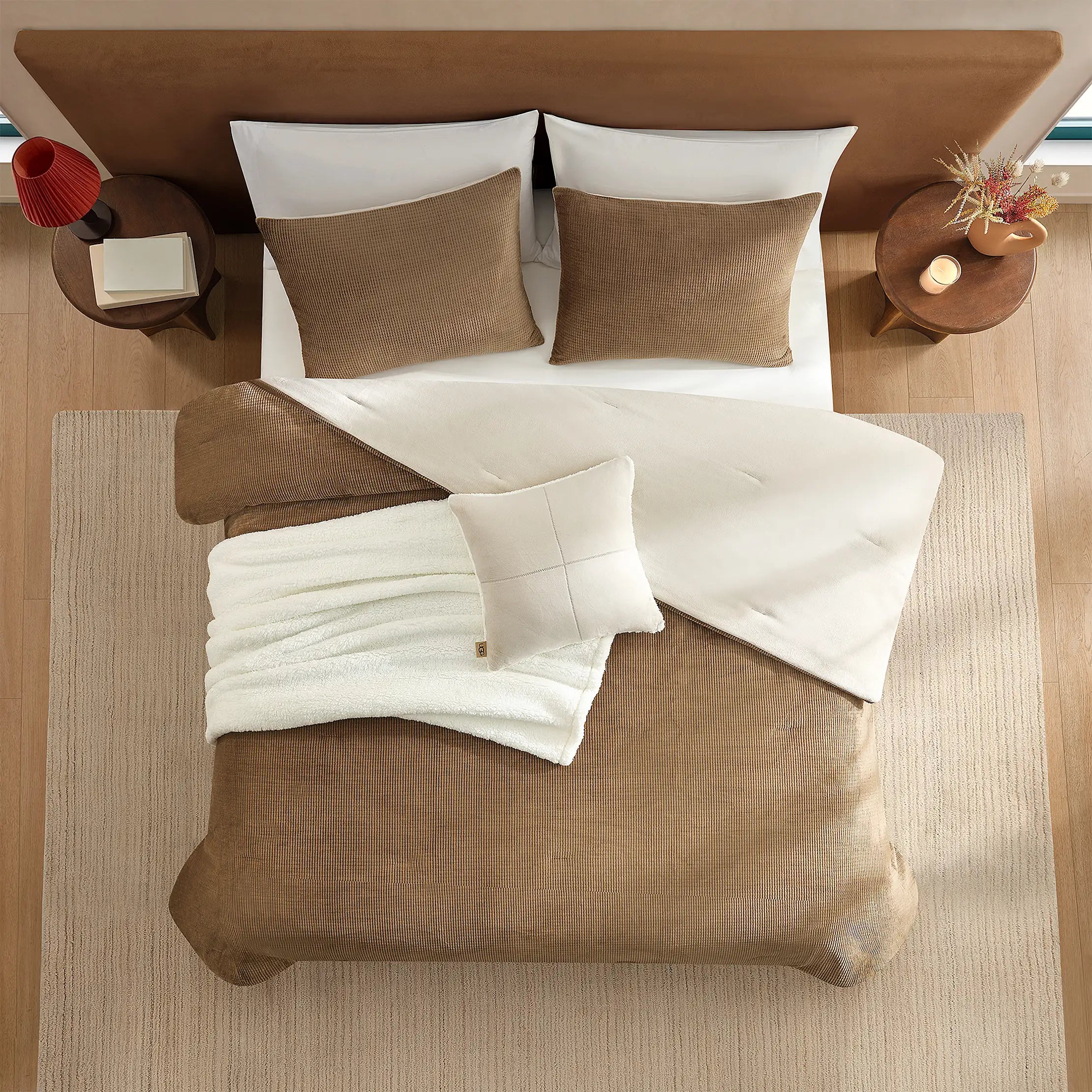 Home Brody Comforter Set T/TXL - CHESTNUT