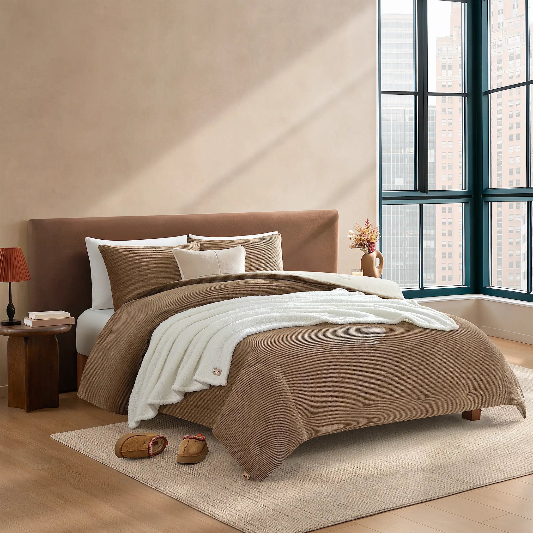 Home Brody Comforter Set F/Q - CHESTNUT