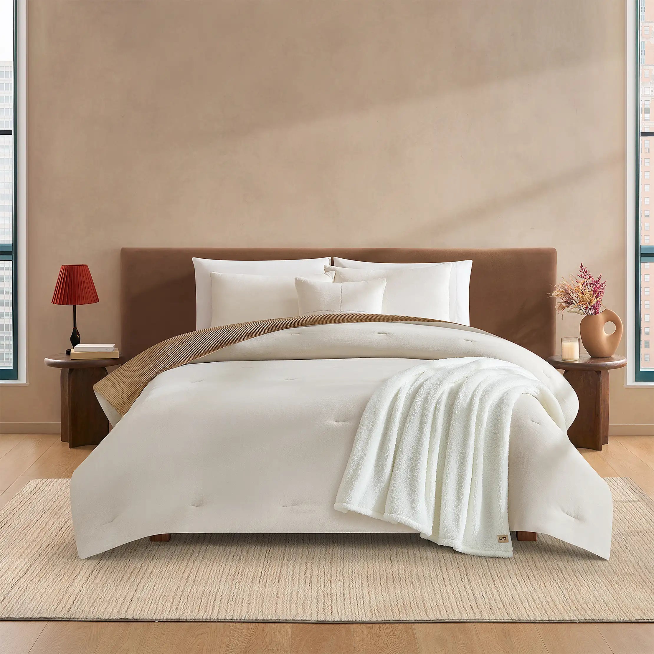 Home Brody Comforter Set King - CHESTNUT