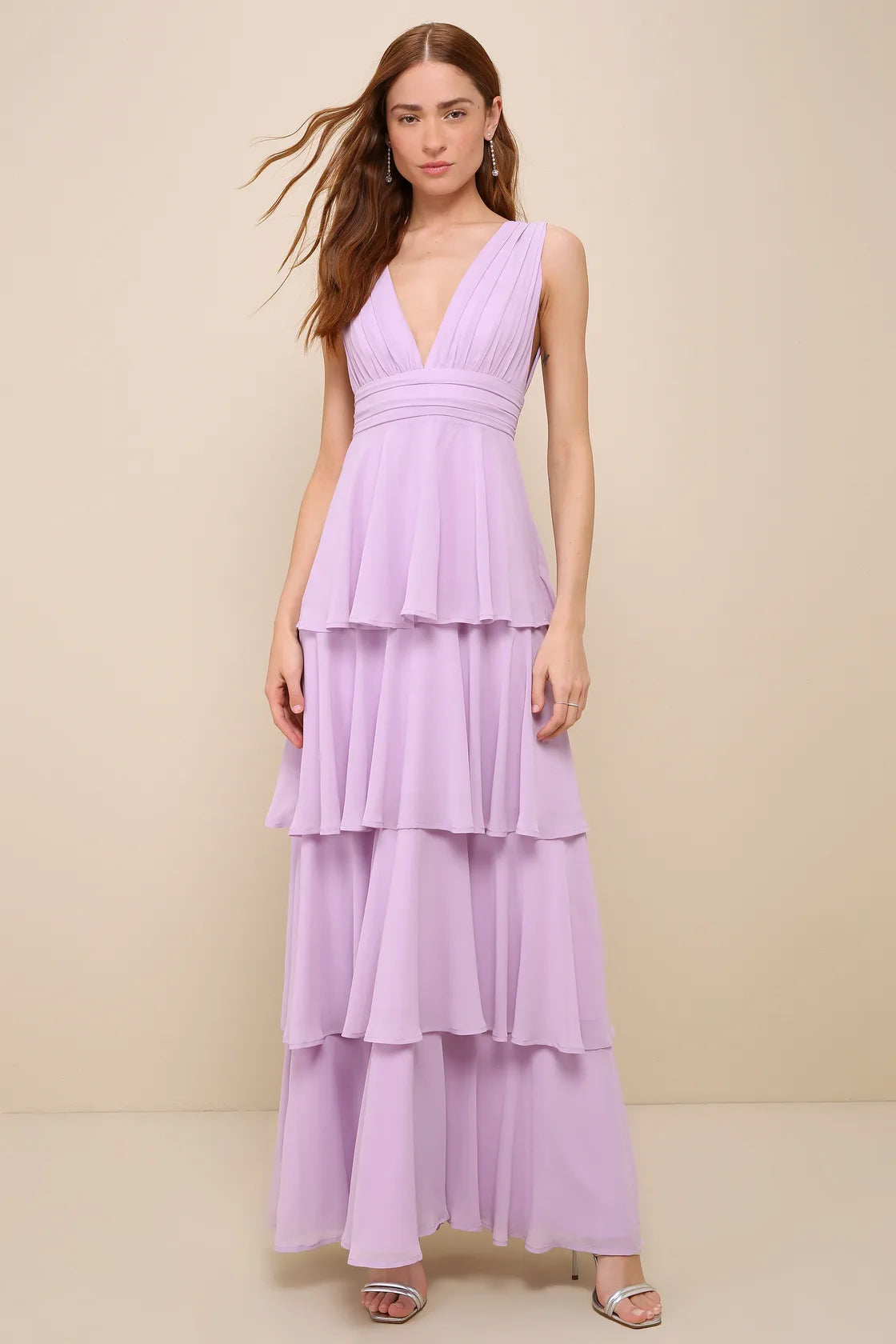 Amazing Evening Navy Blue Tiered Maxi Dress