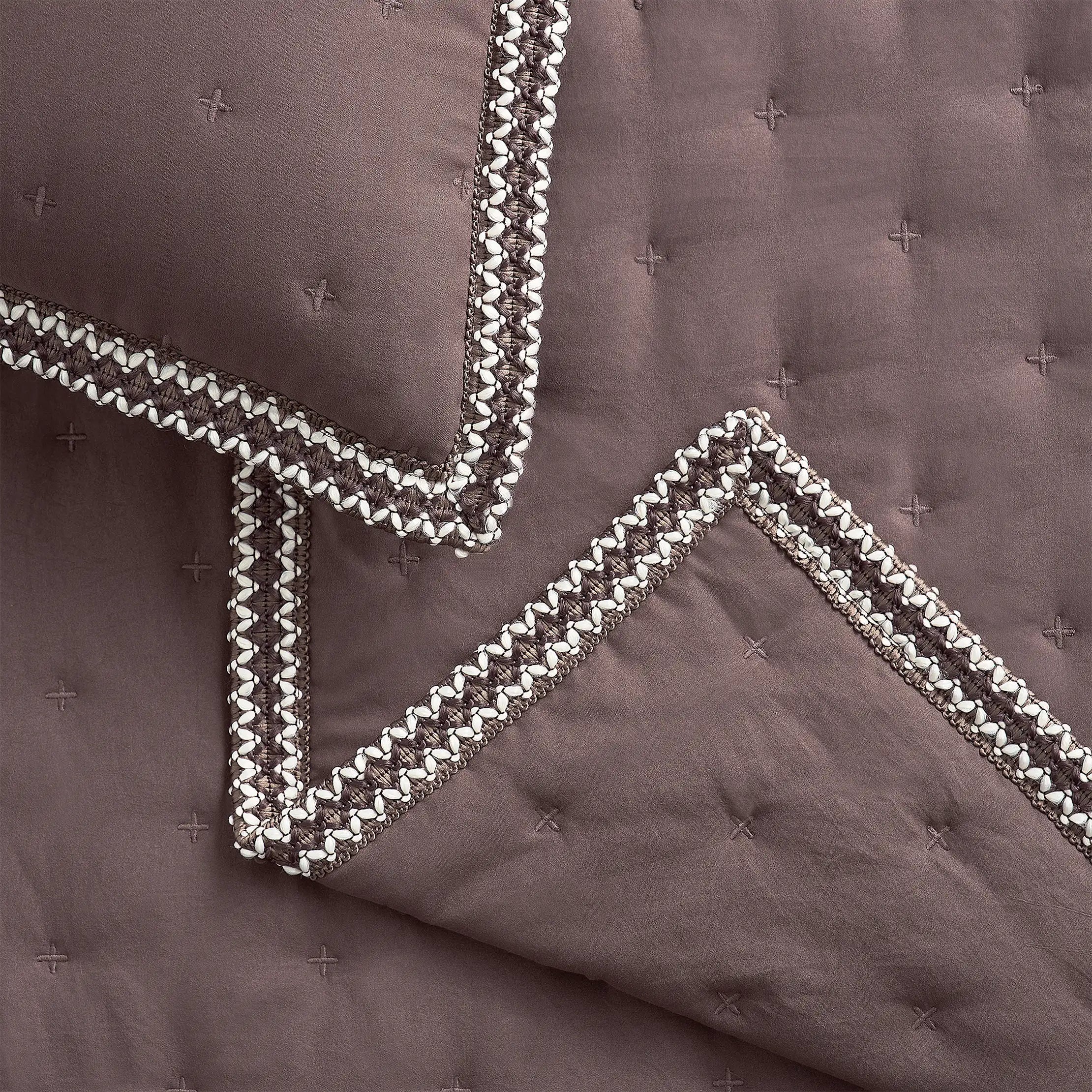Home Devon UGGbraid Quilt Set F/Q - BURNT CEDAR