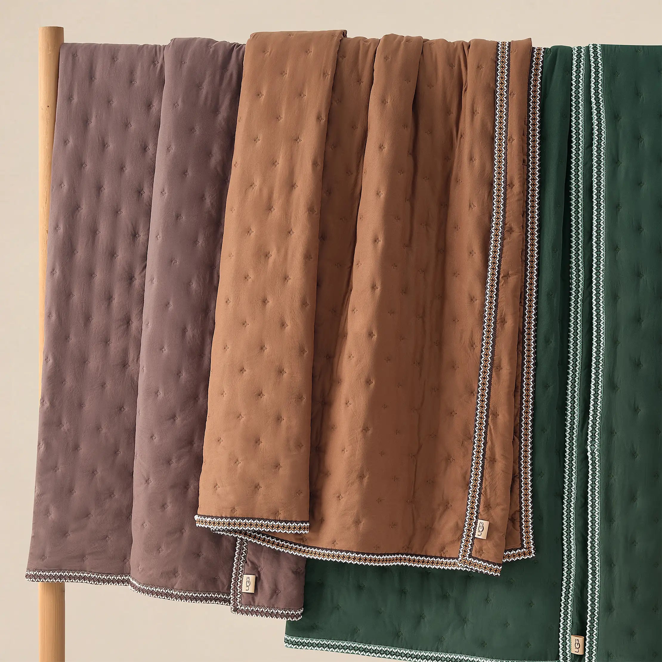 Home Devon UGGbraid Quilt Set F/Q - BURNT CEDAR
