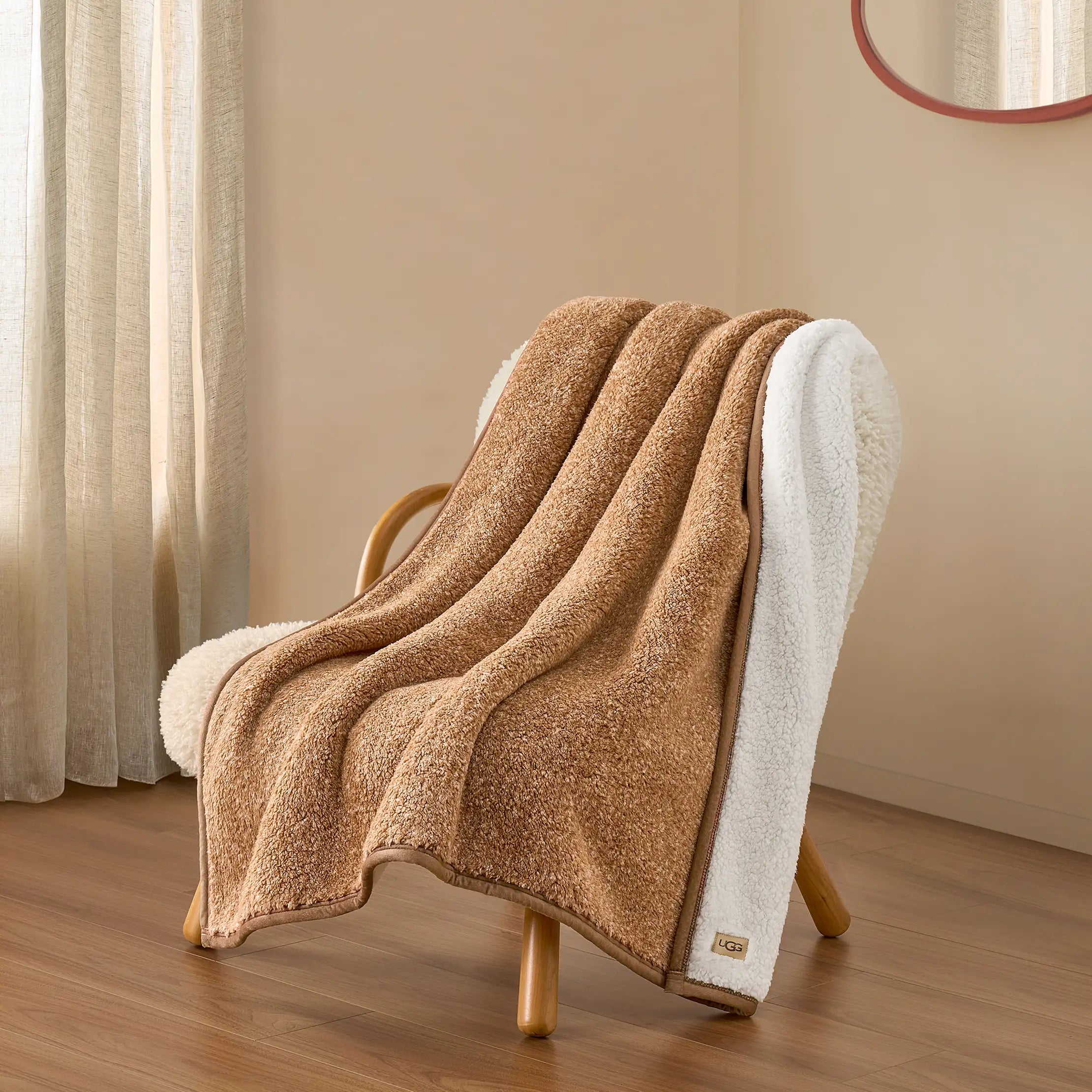Home Classic UGGfluff Throw 50" x 70" - SANDALWOOD
