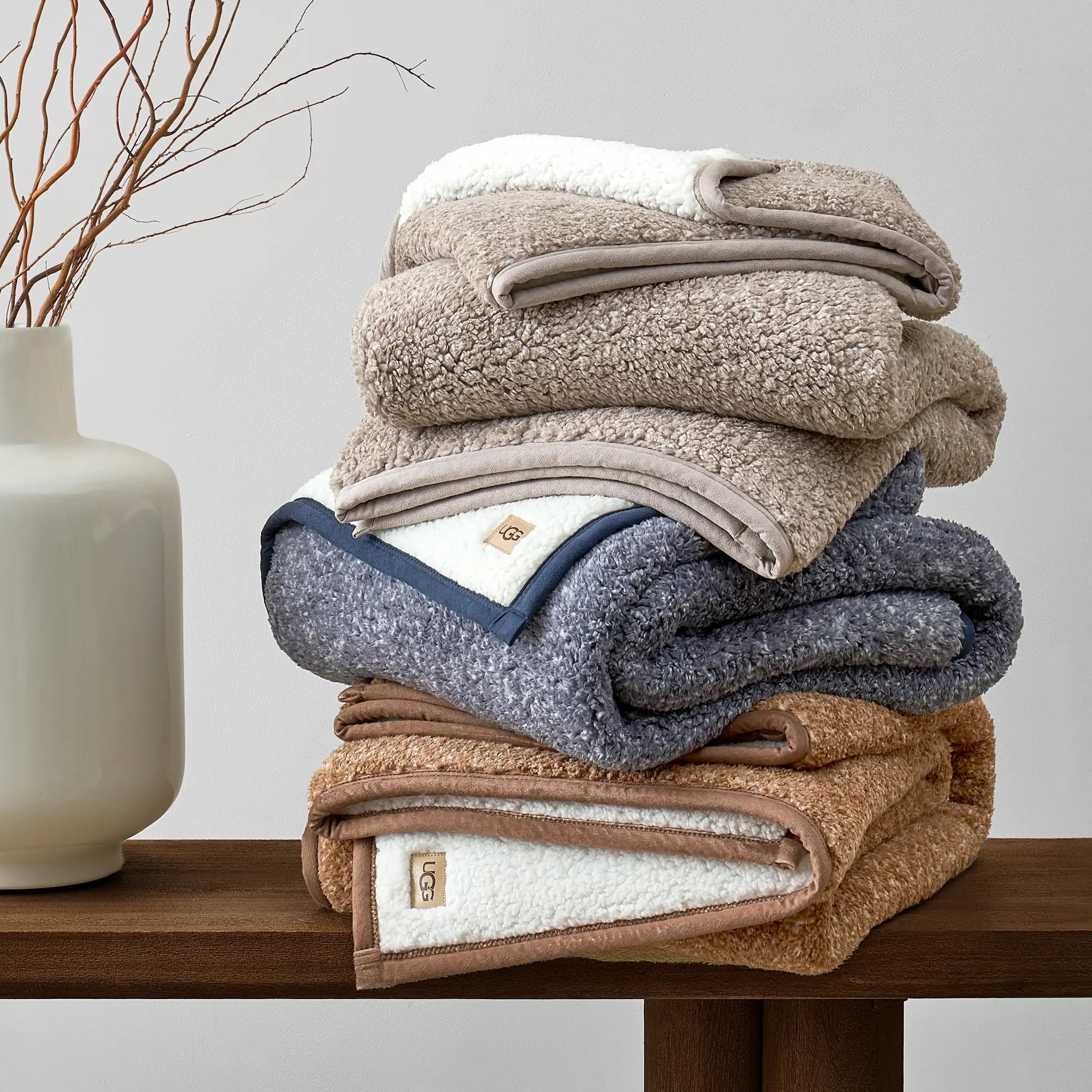 Home Classic UGGfluff Throw 50" x 70" - SANDALWOOD