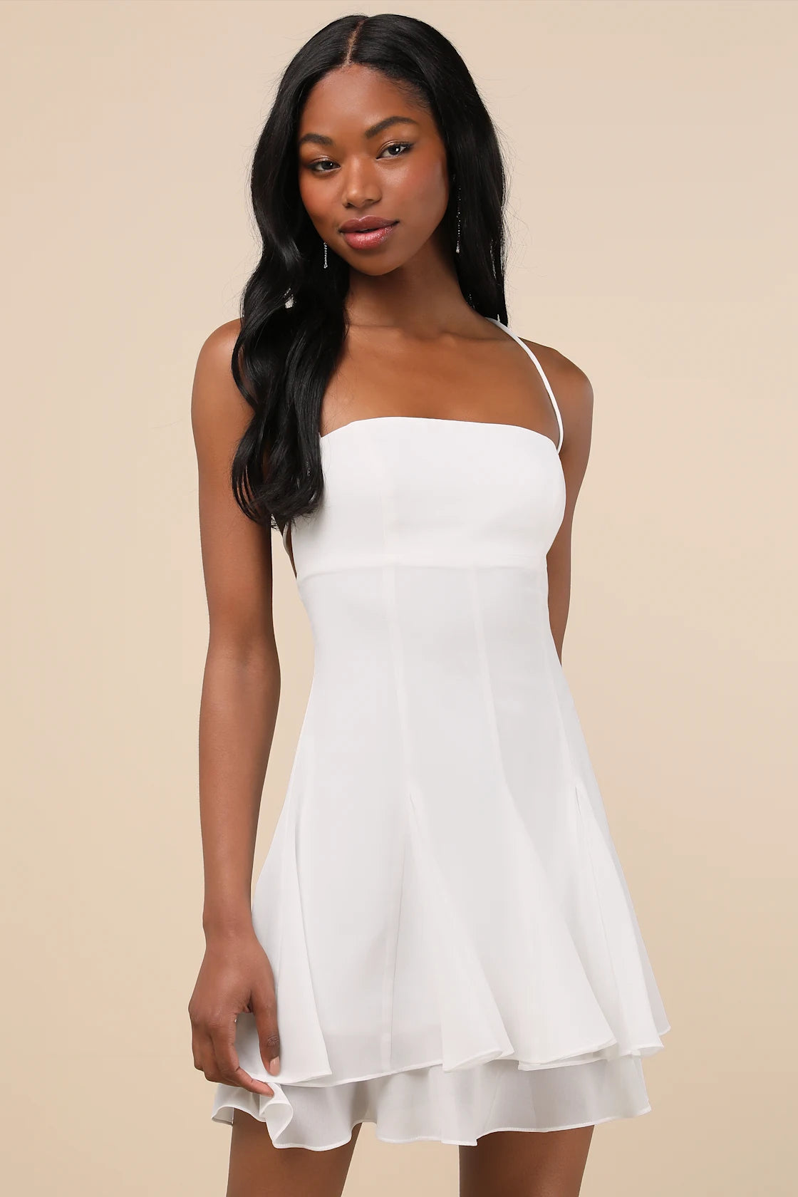 Perfected Sweetness Green Pleated Tiered Mini Dress