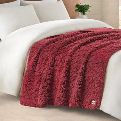 Home Shira Throw 50" x 70" - COFFEE BERRY