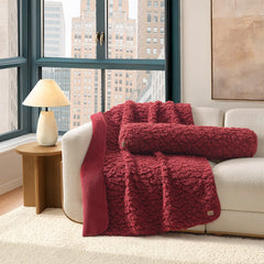 Home Shira Throw 50" x 70" - COFFEE BERRY