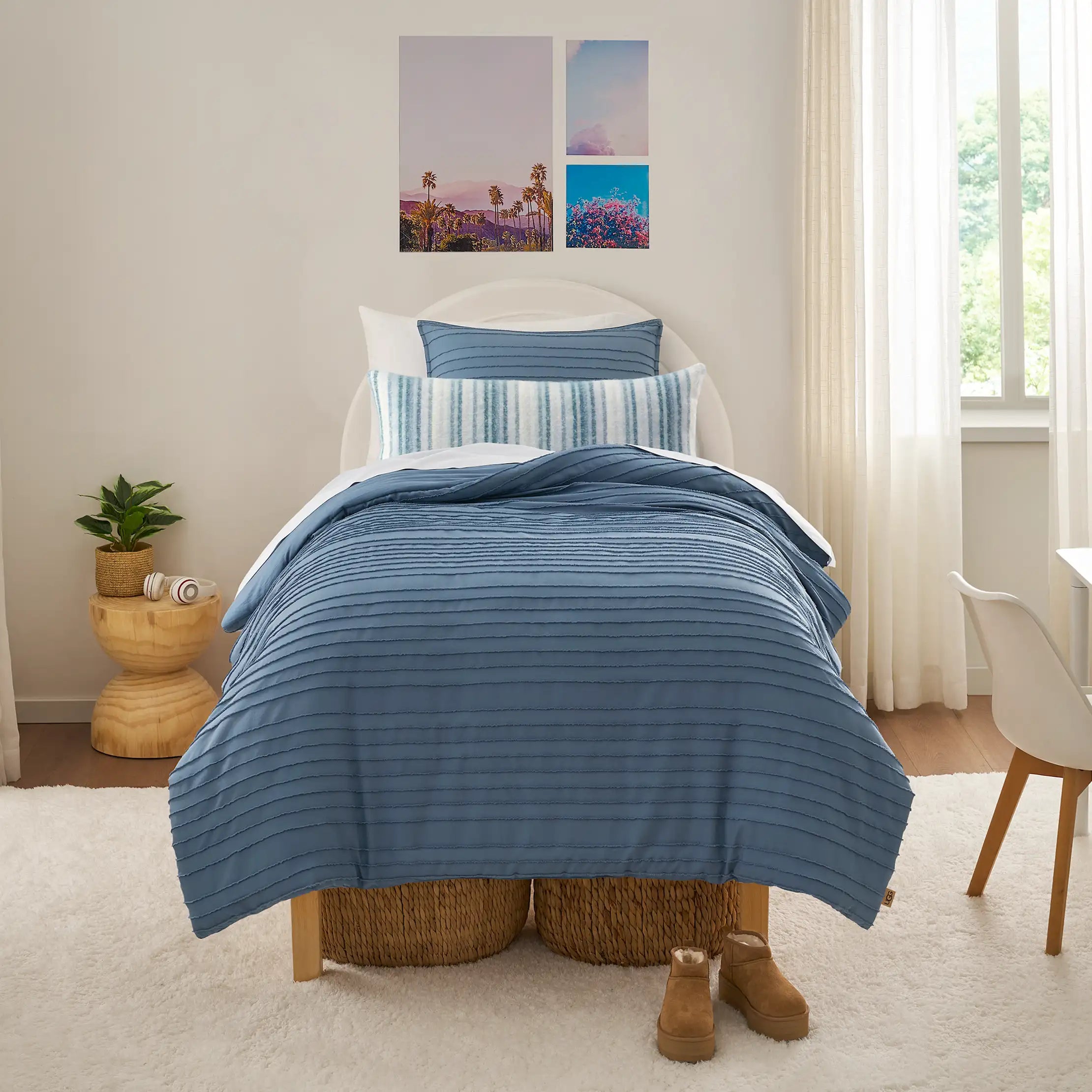 Home Devon Texture Comf Set T/TXL - TAHOE BLUE