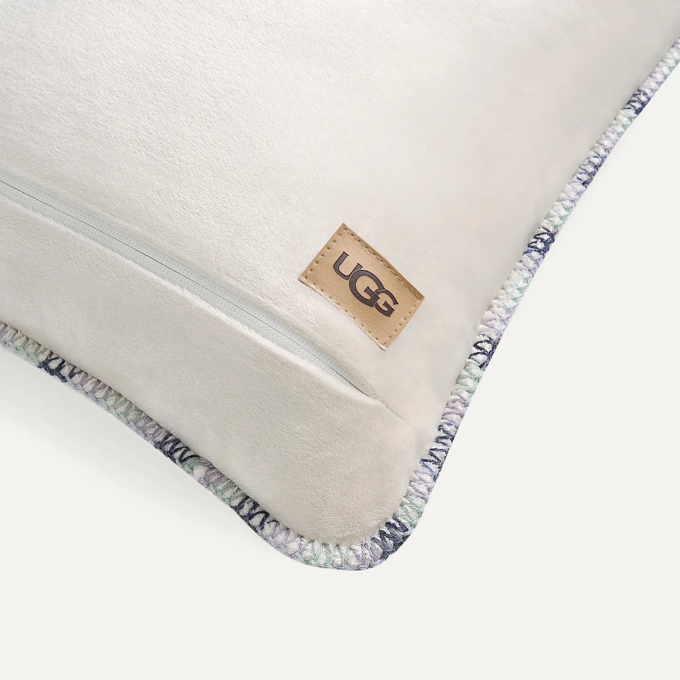 Home Color Stitch Coco Pillow 20"x20" - SNOW