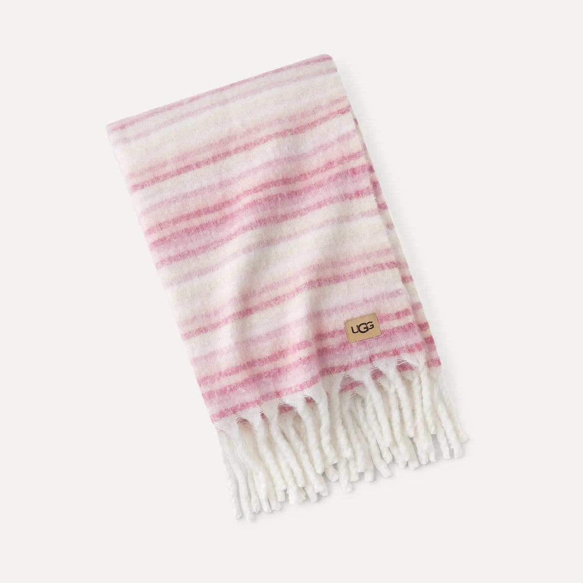 Home Joana Throw 50"x70" - CRÈME / DUSTY ORCHID