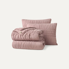 Home Devon Tide Quilt Set F/Q - ROSEWOOD