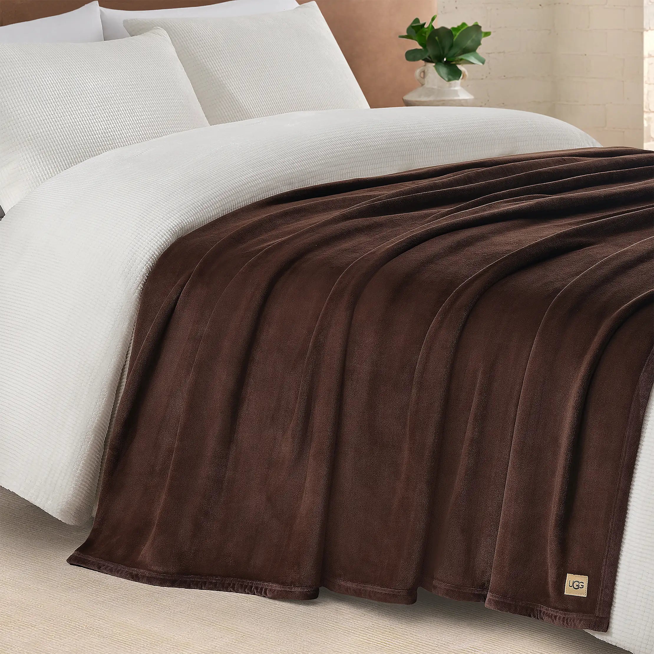 Home Coco XL Throw 90"x92" - BURNT CEDAR