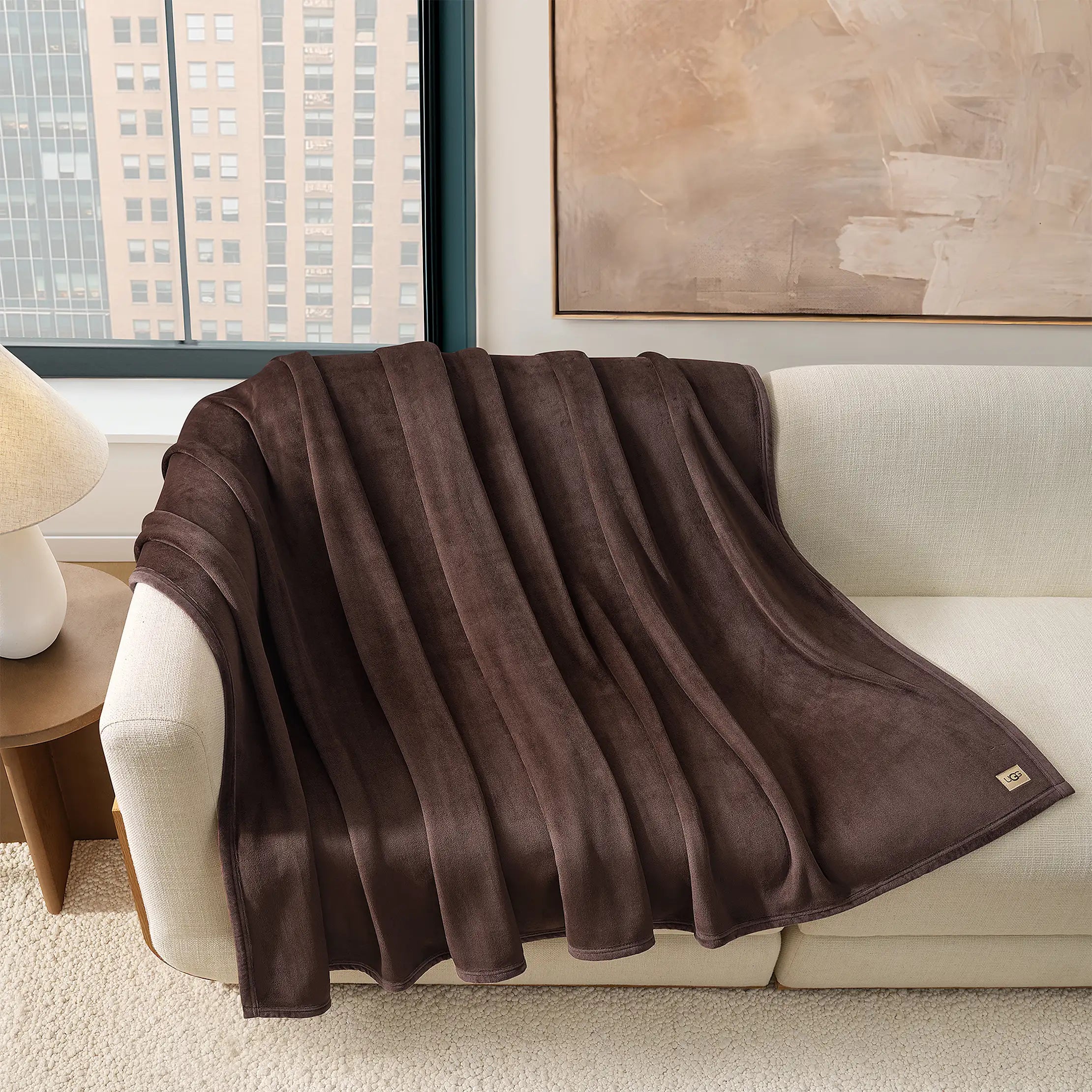 Home Coco XL Throw 90"x92" - BURNT CEDAR