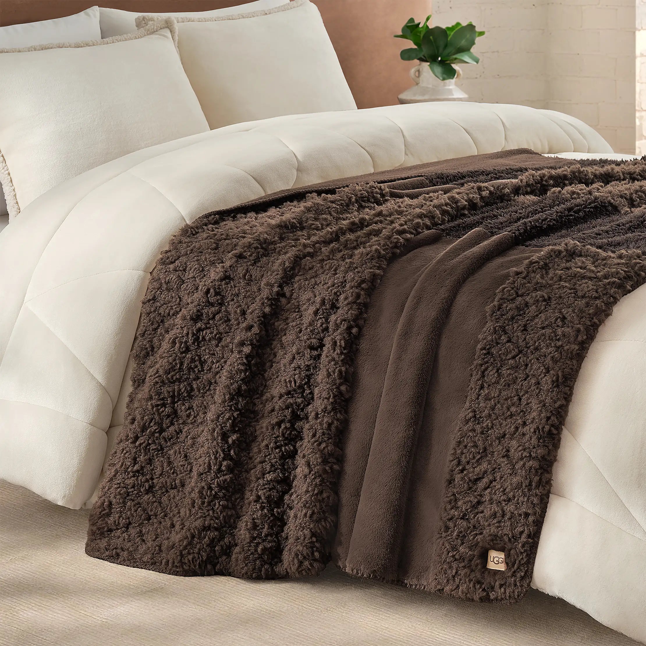 Home Harlan Throw 50"x70" - BURNT CEDAR