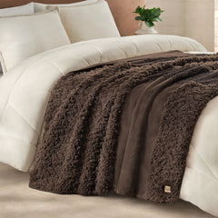 Home Harlan Throw 50"x70" - BURNT CEDAR