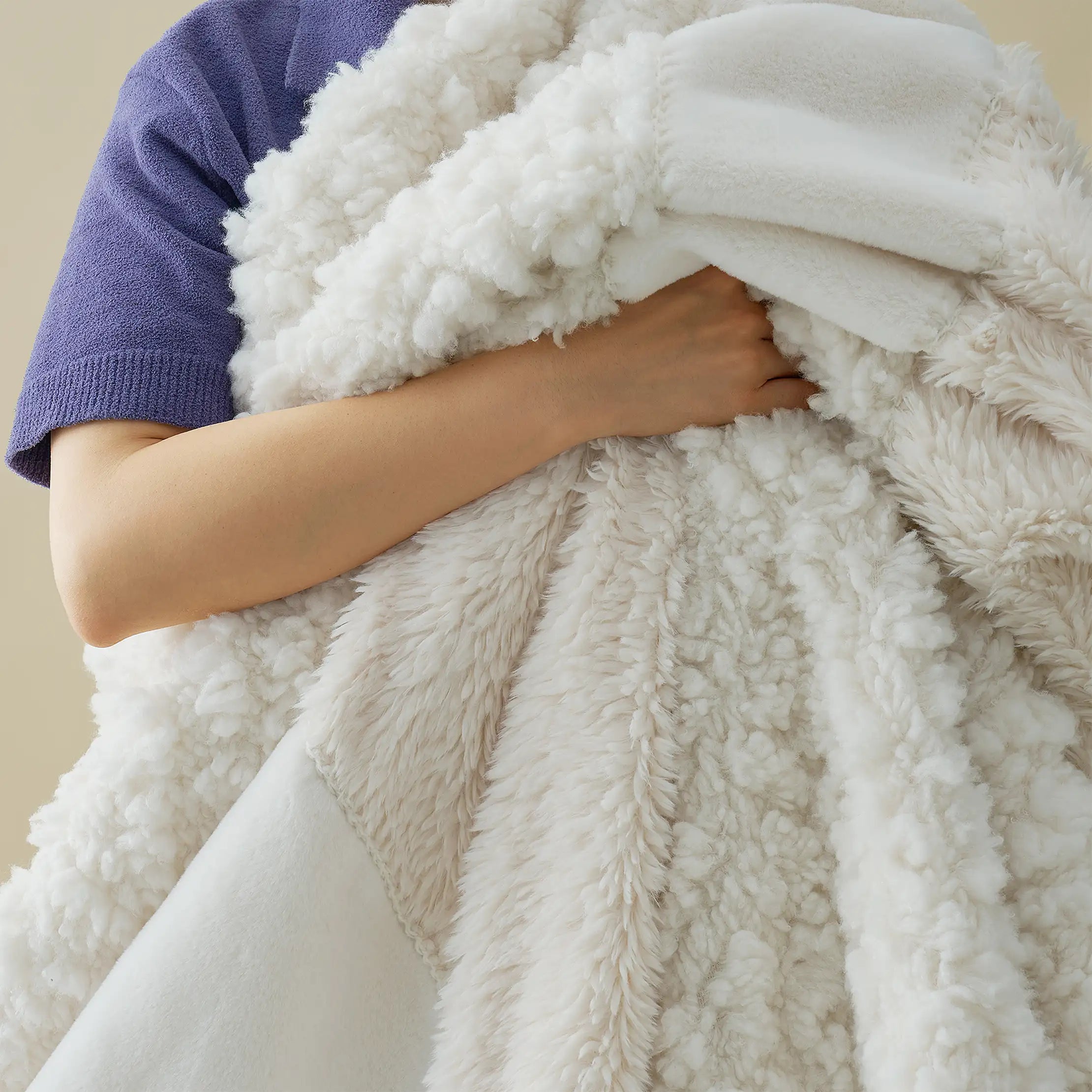 Home Harlan Throw 50"x70" - SNOW