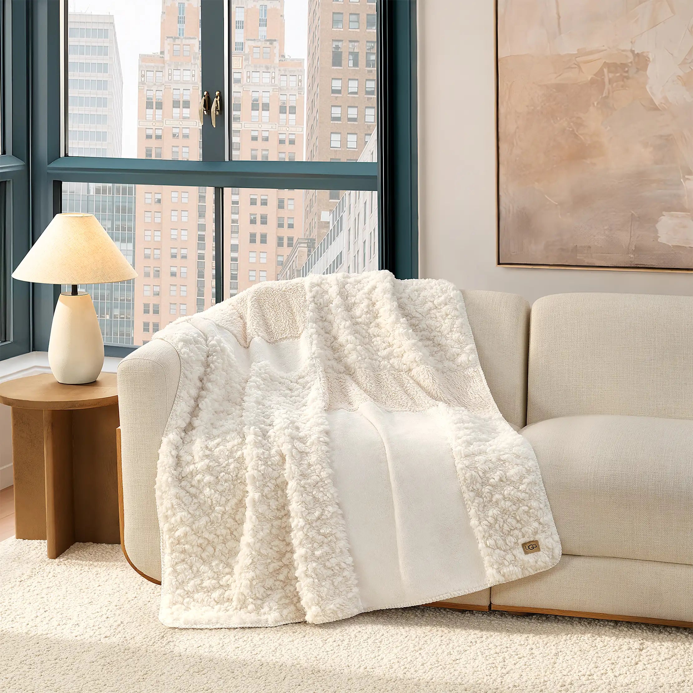 Home Harlan Throw 50"x70" - SNOW