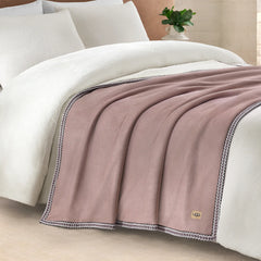Home Kirkwood UGGbraid Throw 50X70 - ROSEWOOD