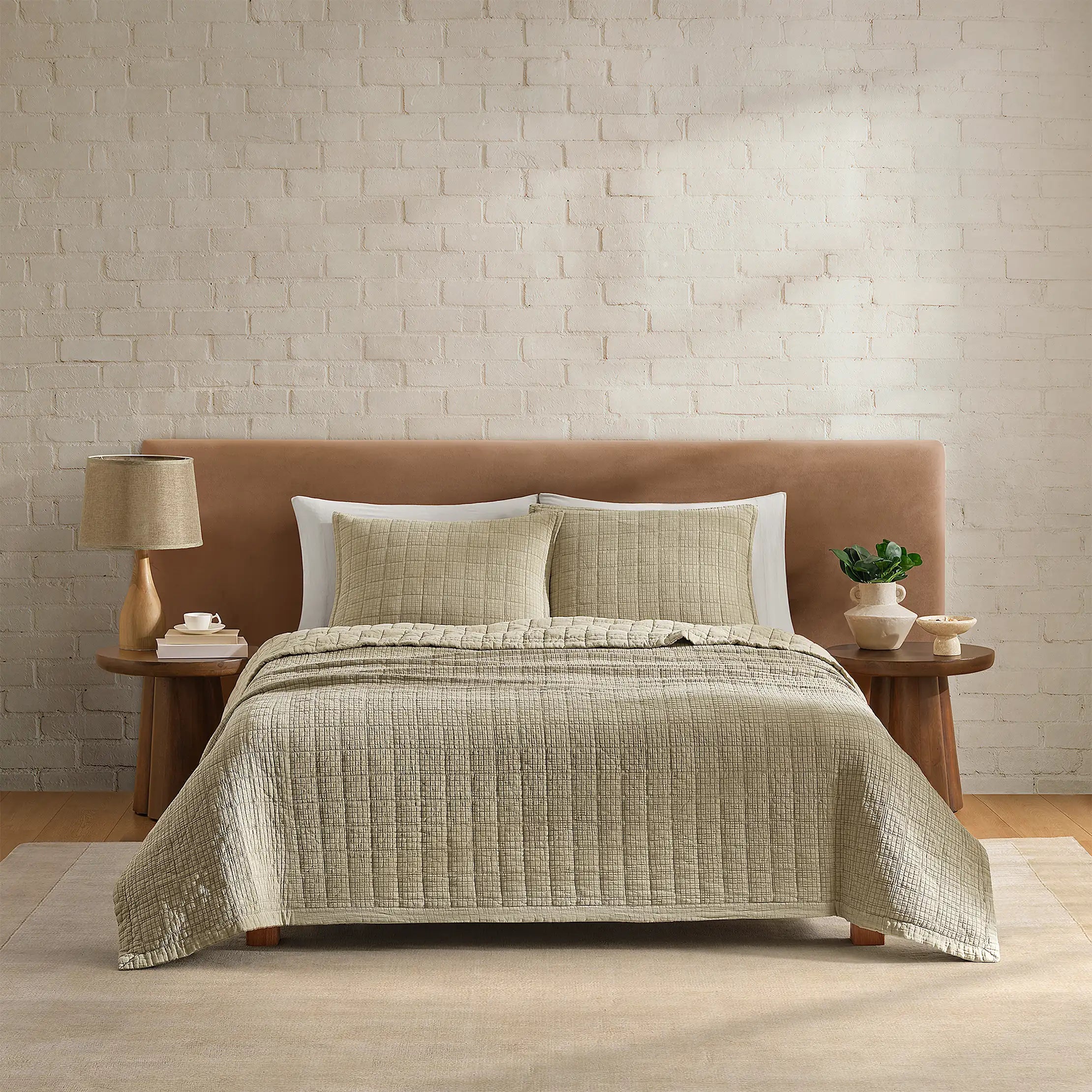 Home Campo Comforter Set King - MUSTARD SEED