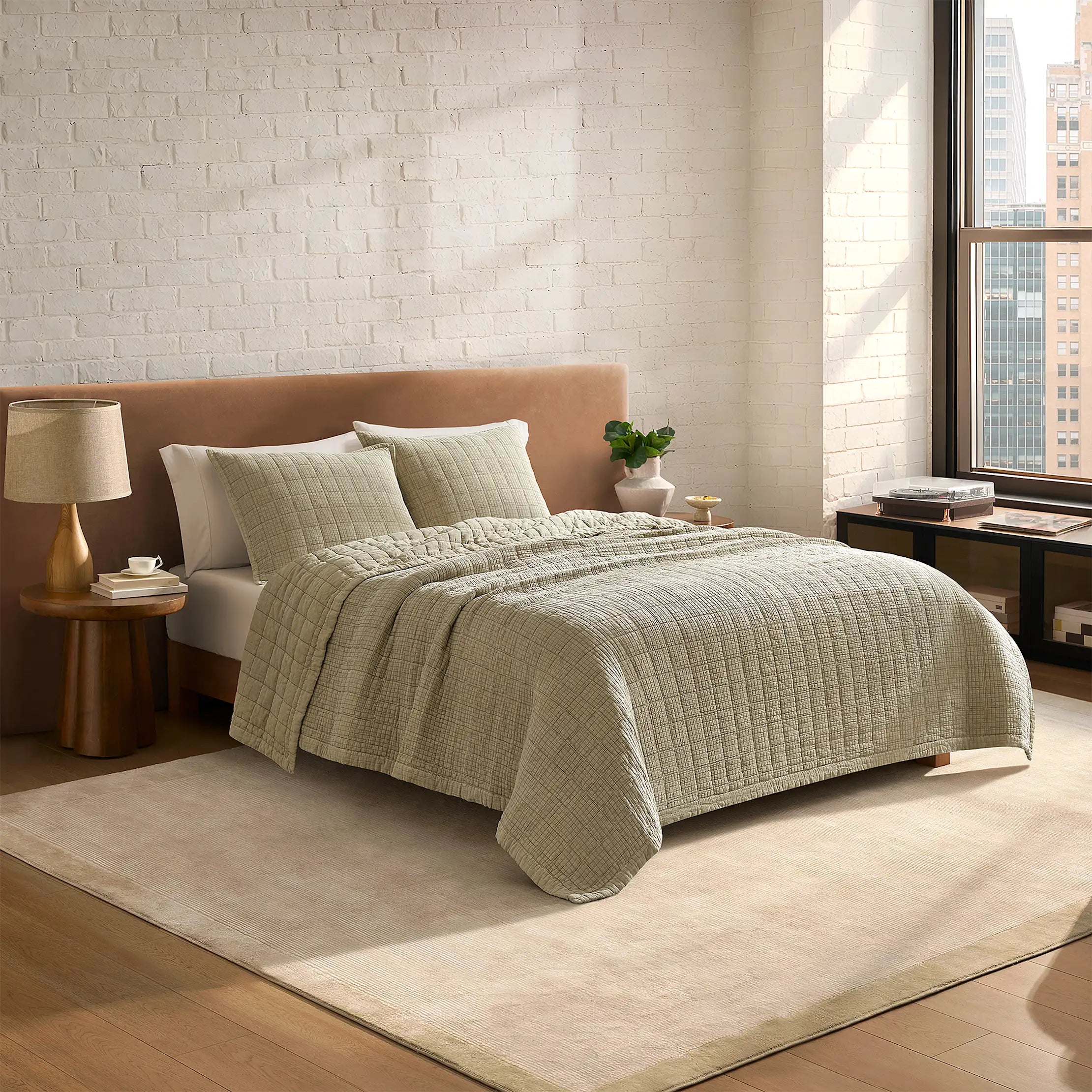 Home Campo Comforter Set King - MUSTARD SEED