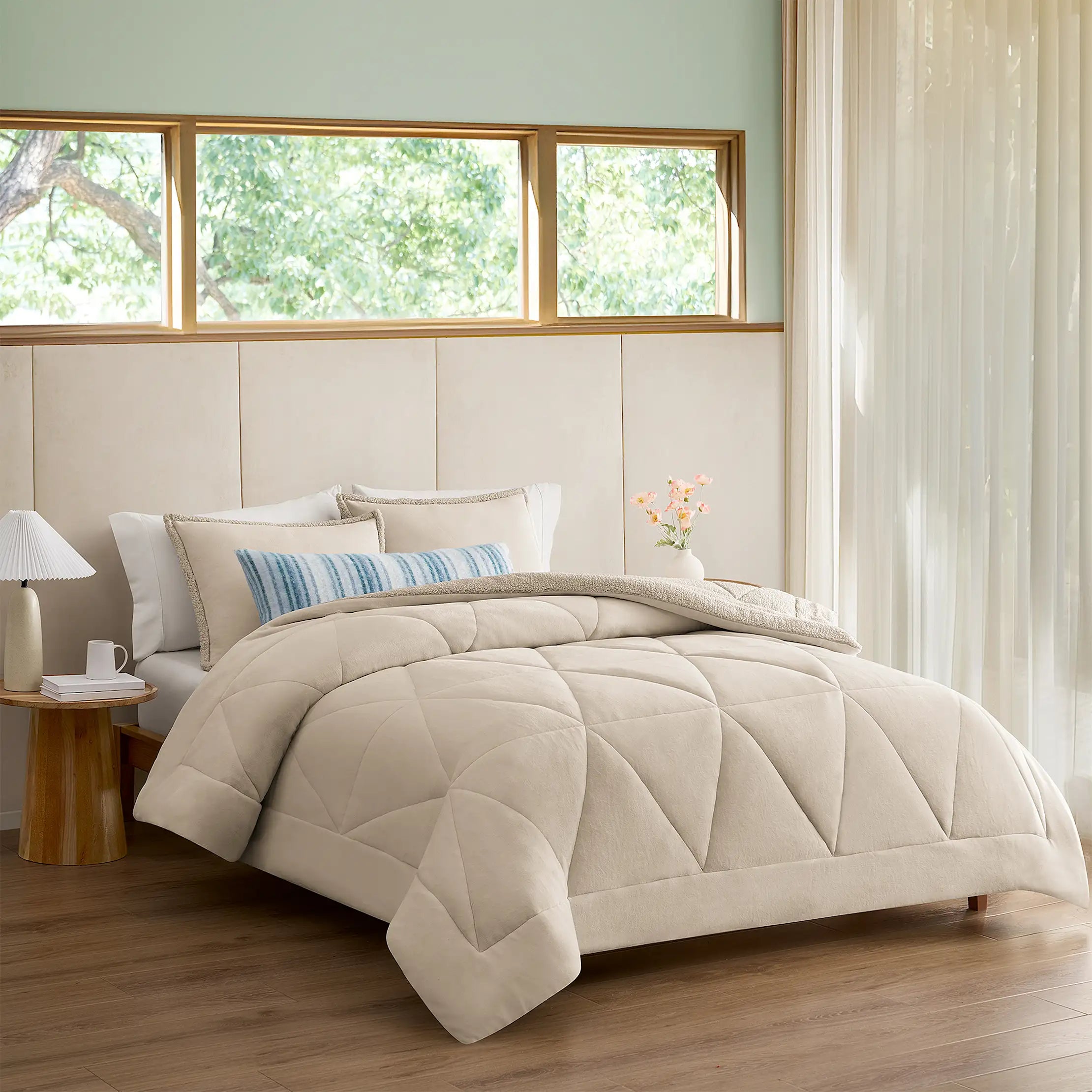 Home Avery Comforter Set F/Q - BIRCH