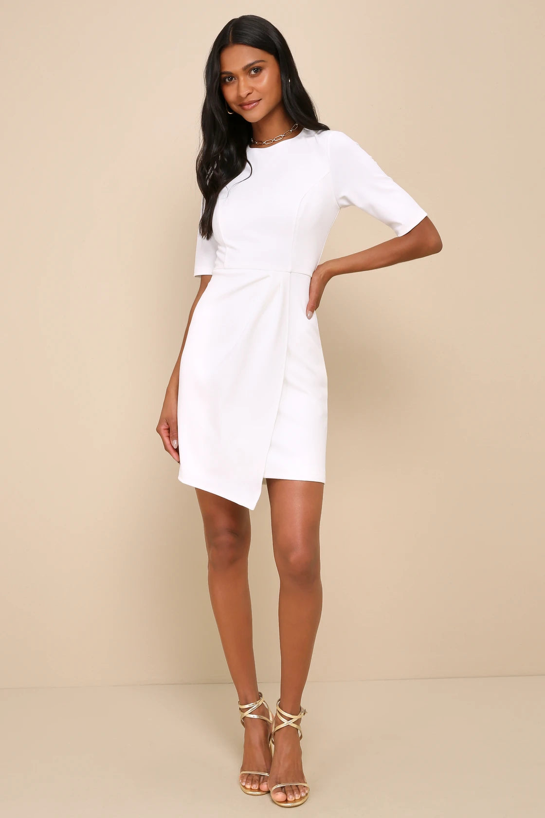 Westwood Black Half Sleeve Sheath Dress