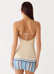 Lion Heart Knit Mini Dress - Ivory