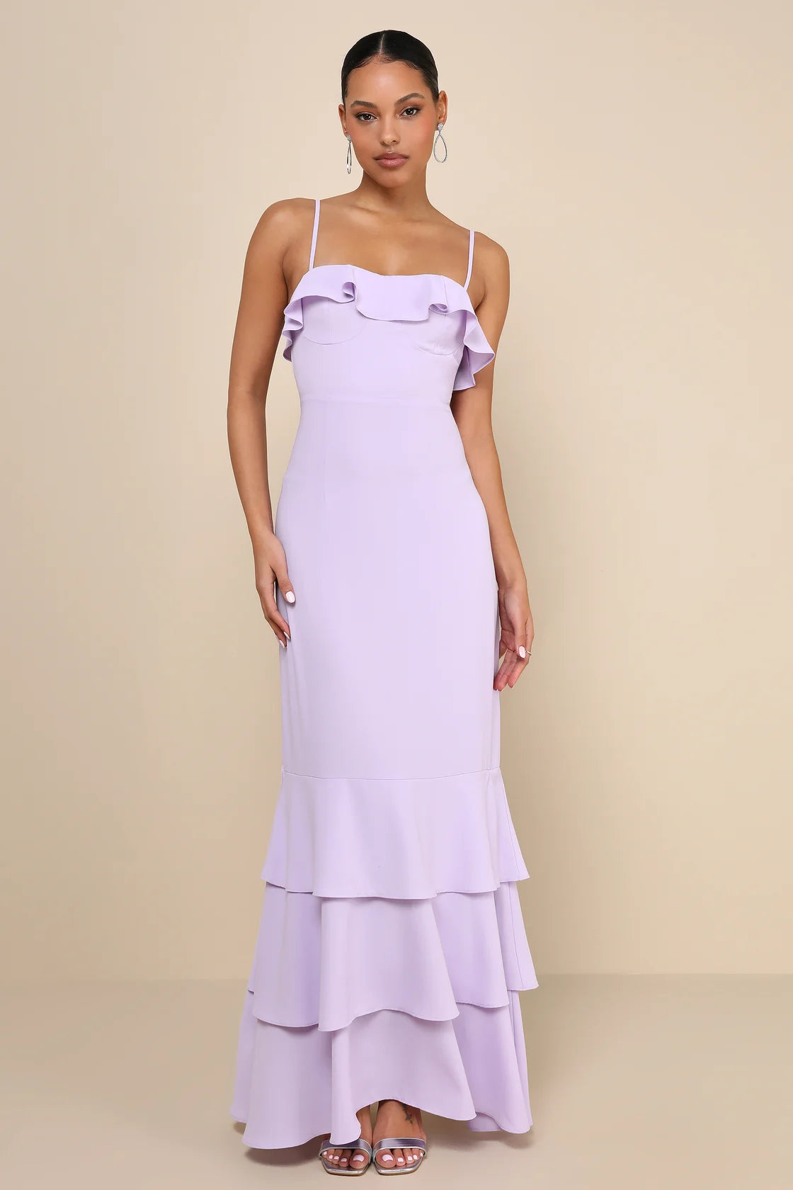 Lively Evenings Black Sleeveless Tiered Maxi Dress