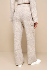 Signature Sunday Heather Beige Knit Sweater Pants
