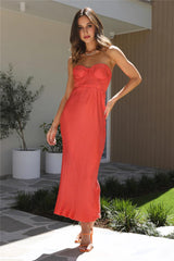 Chase The Blues Maxi Dress Orange