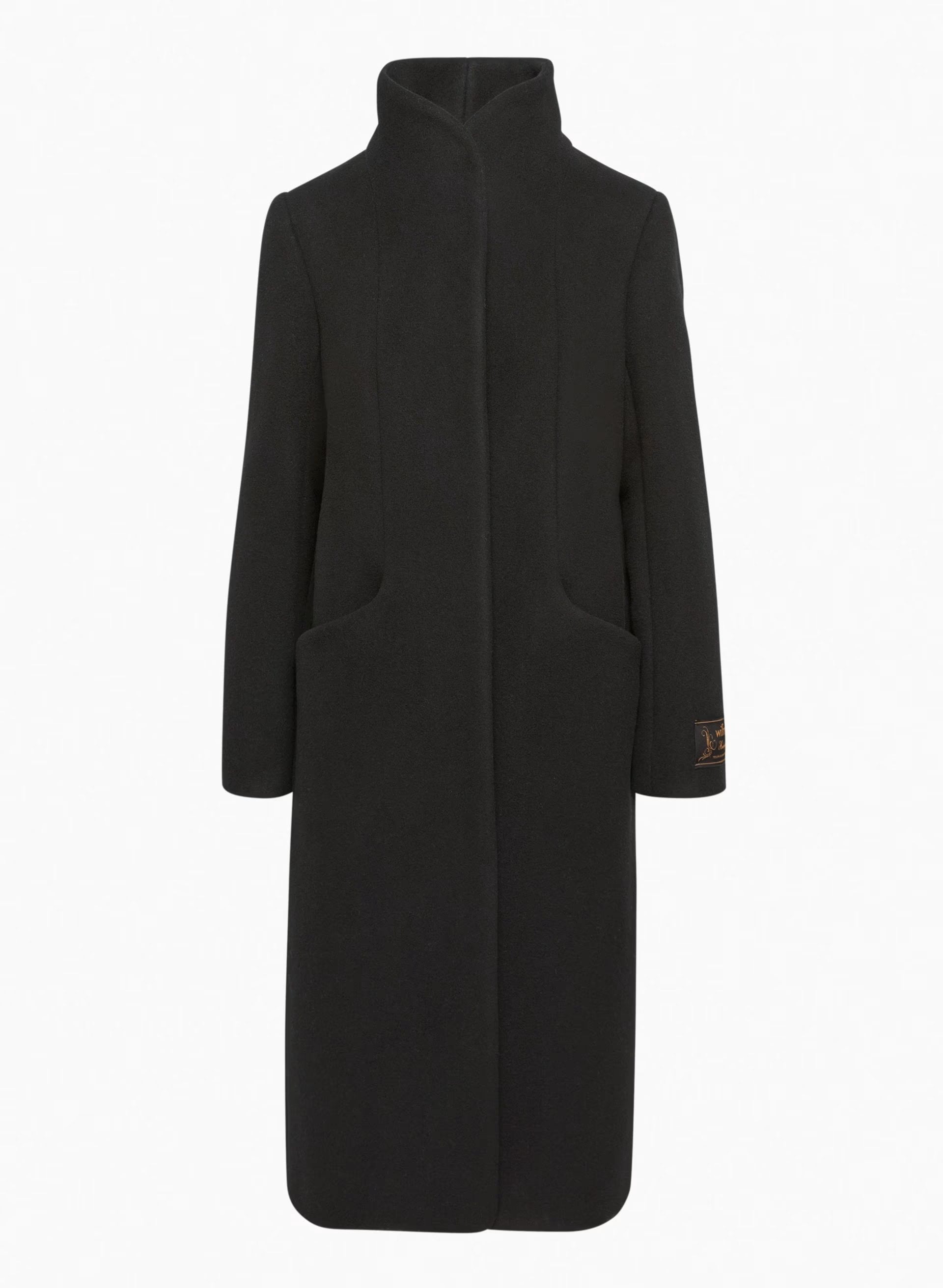 The Cocoon Long Coat - Wool Cashmere - BLACK