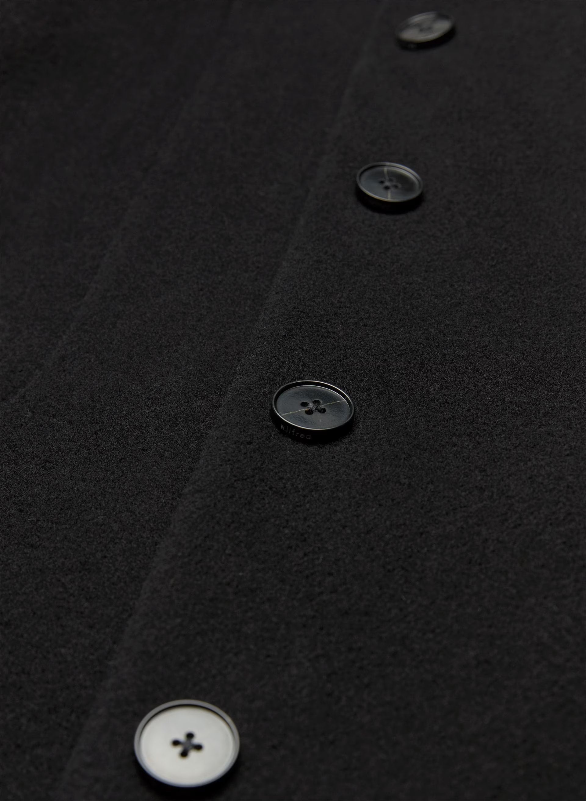 The Cocoon Long Coat - Wool Cashmere - BLACK