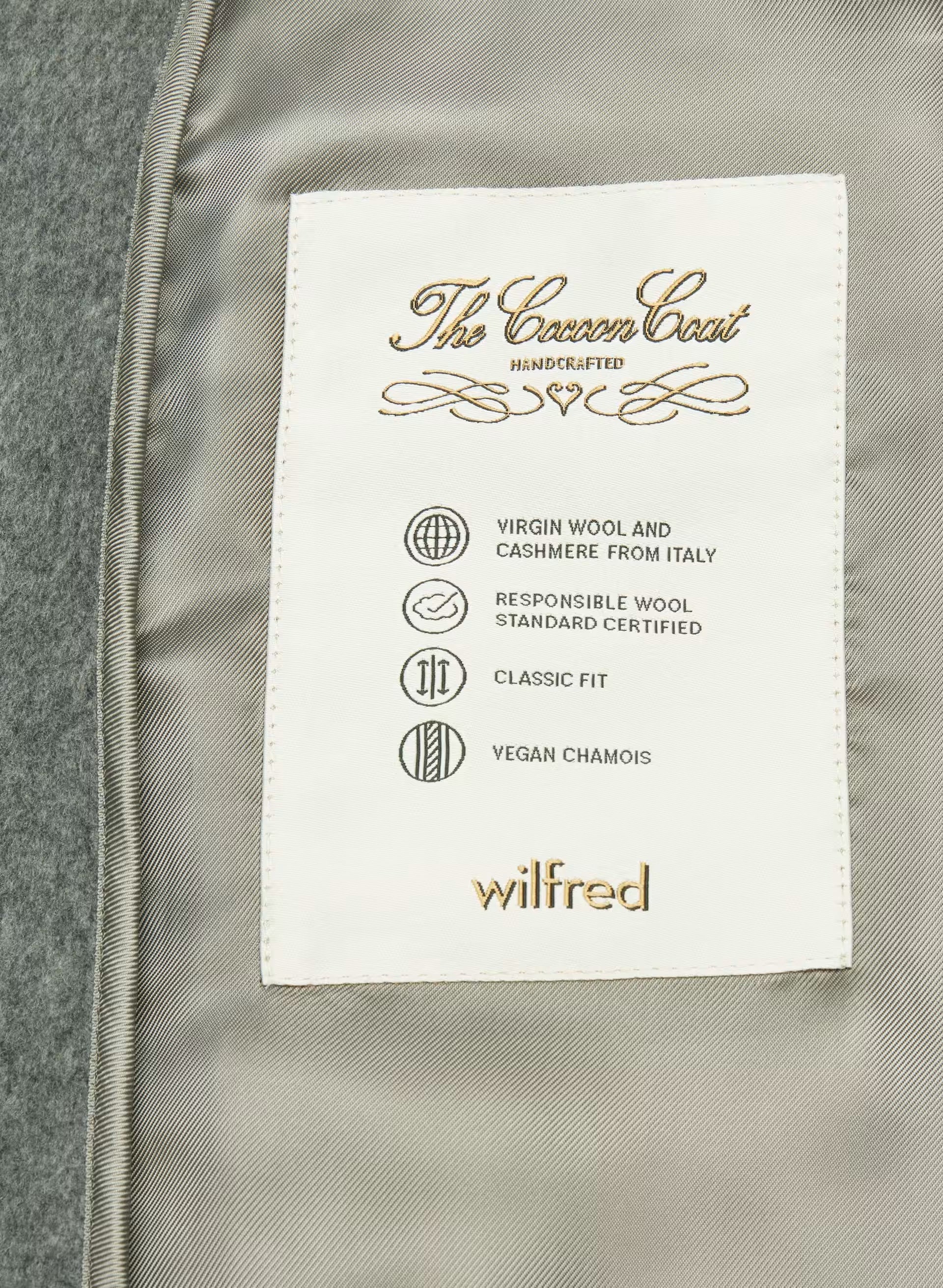 The Cocoon Long Coat - Wool Cashmere - HEATHER DARK GREY