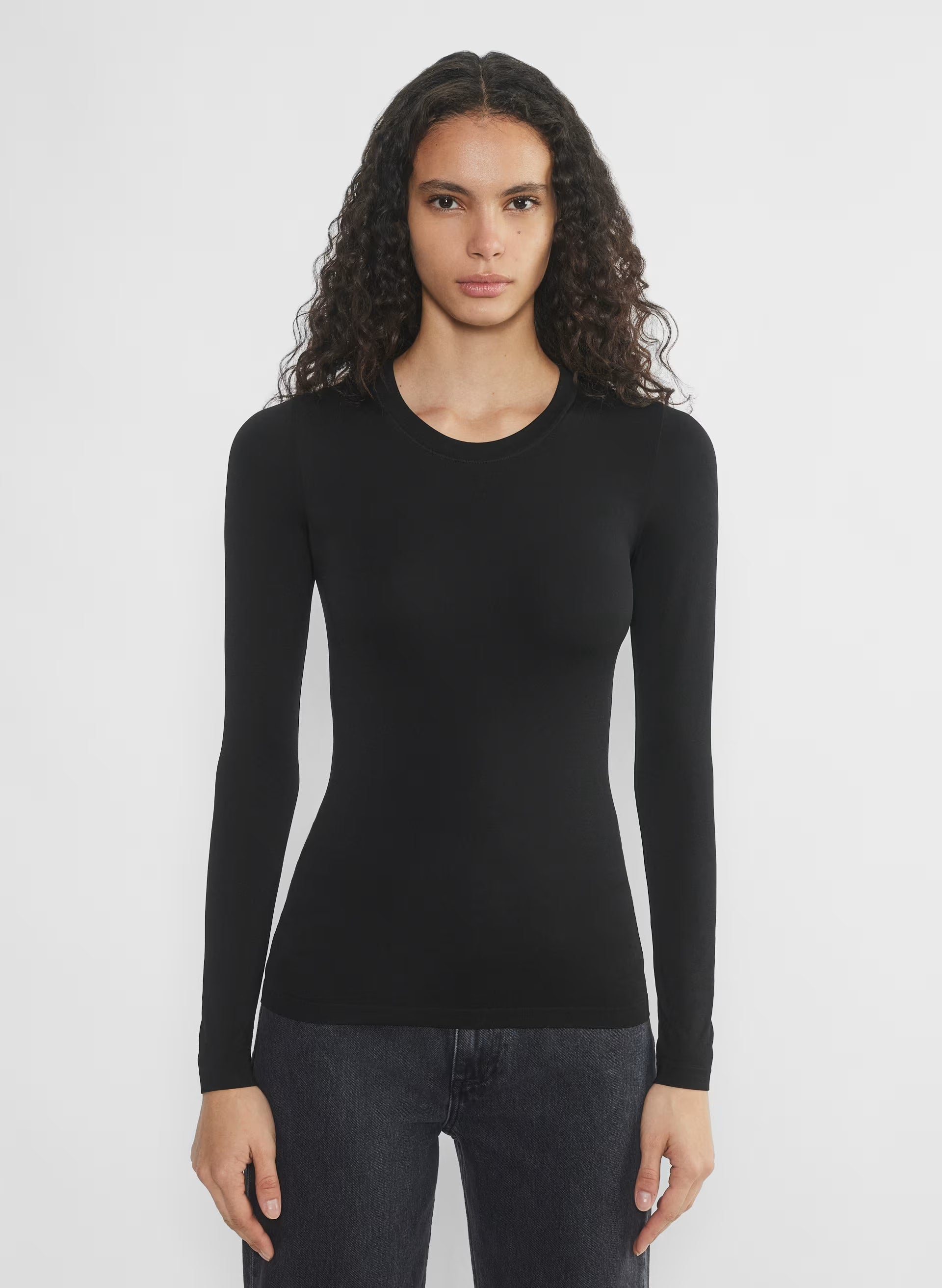 Smooth Seamless Willow Hip Longsleeve - BLACK
