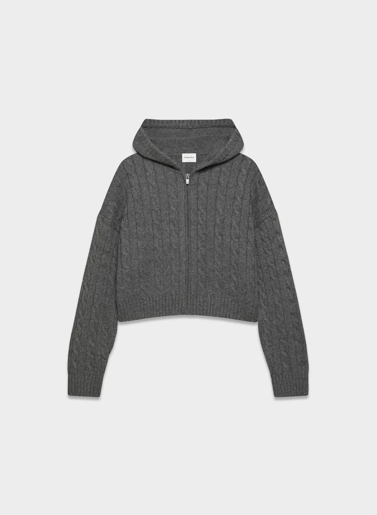 Octavia Zip Hoodie - HEATHER CHARCOAL