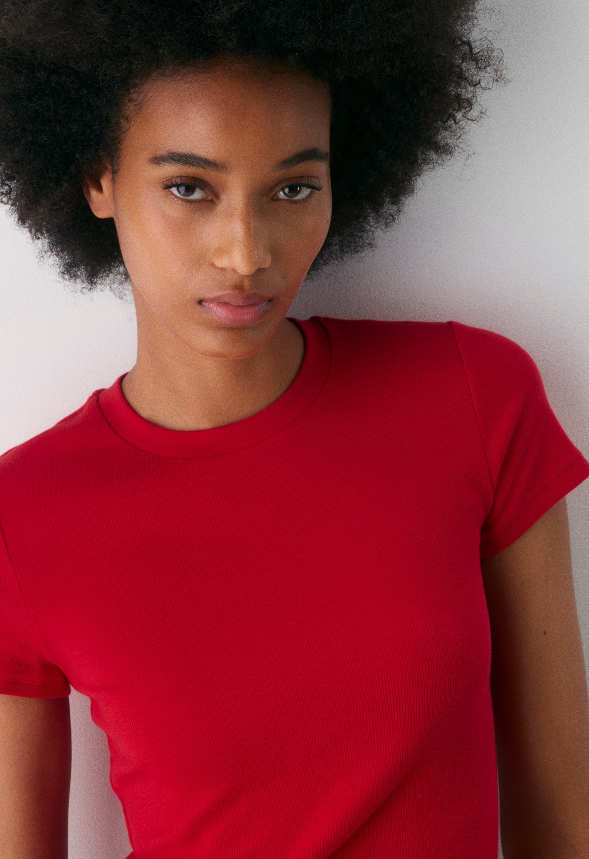 HomeStretch™ Rib Tune T-Shirt - FLASHING RED