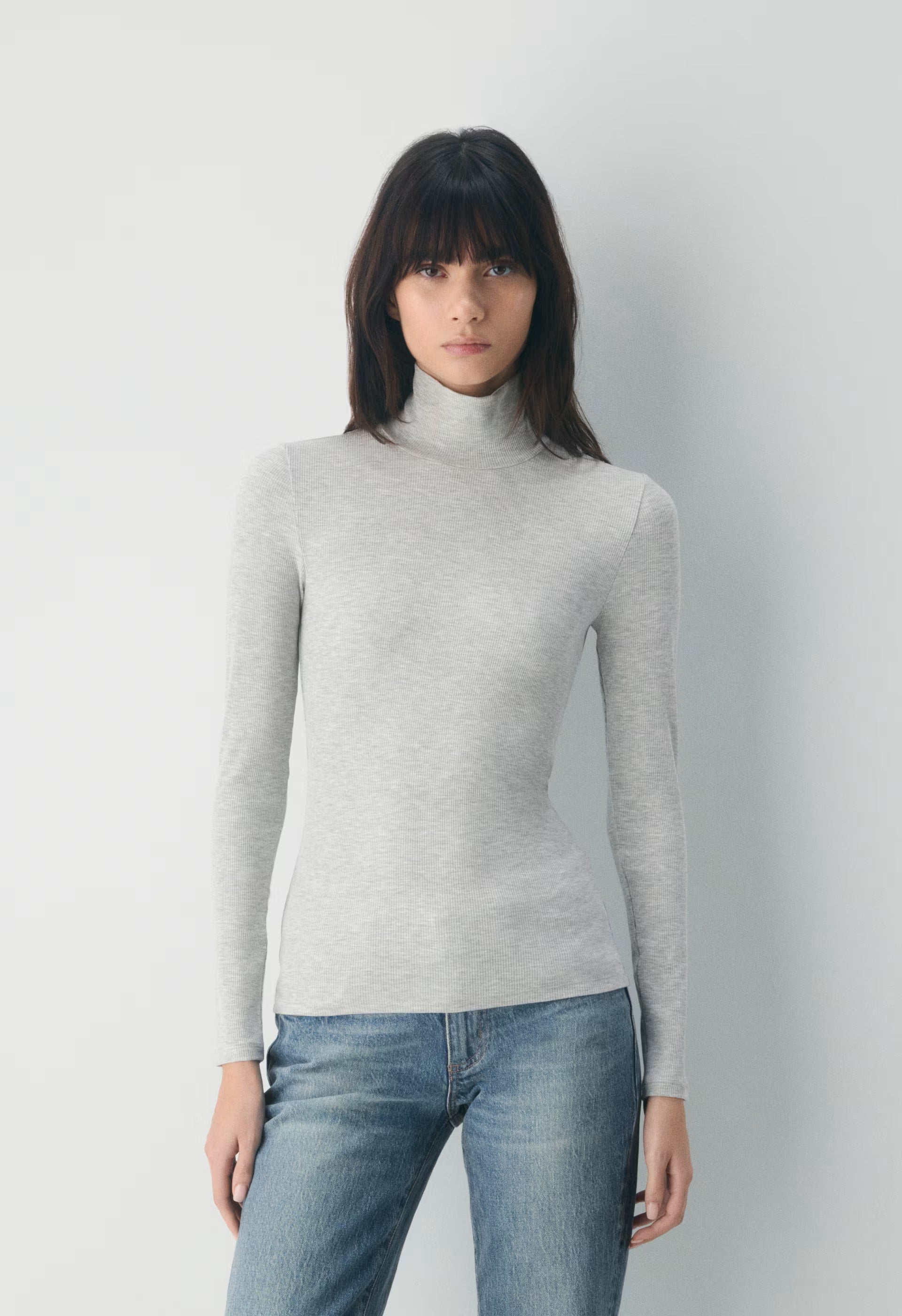 Only Turtleneck - HEATHER CHROME