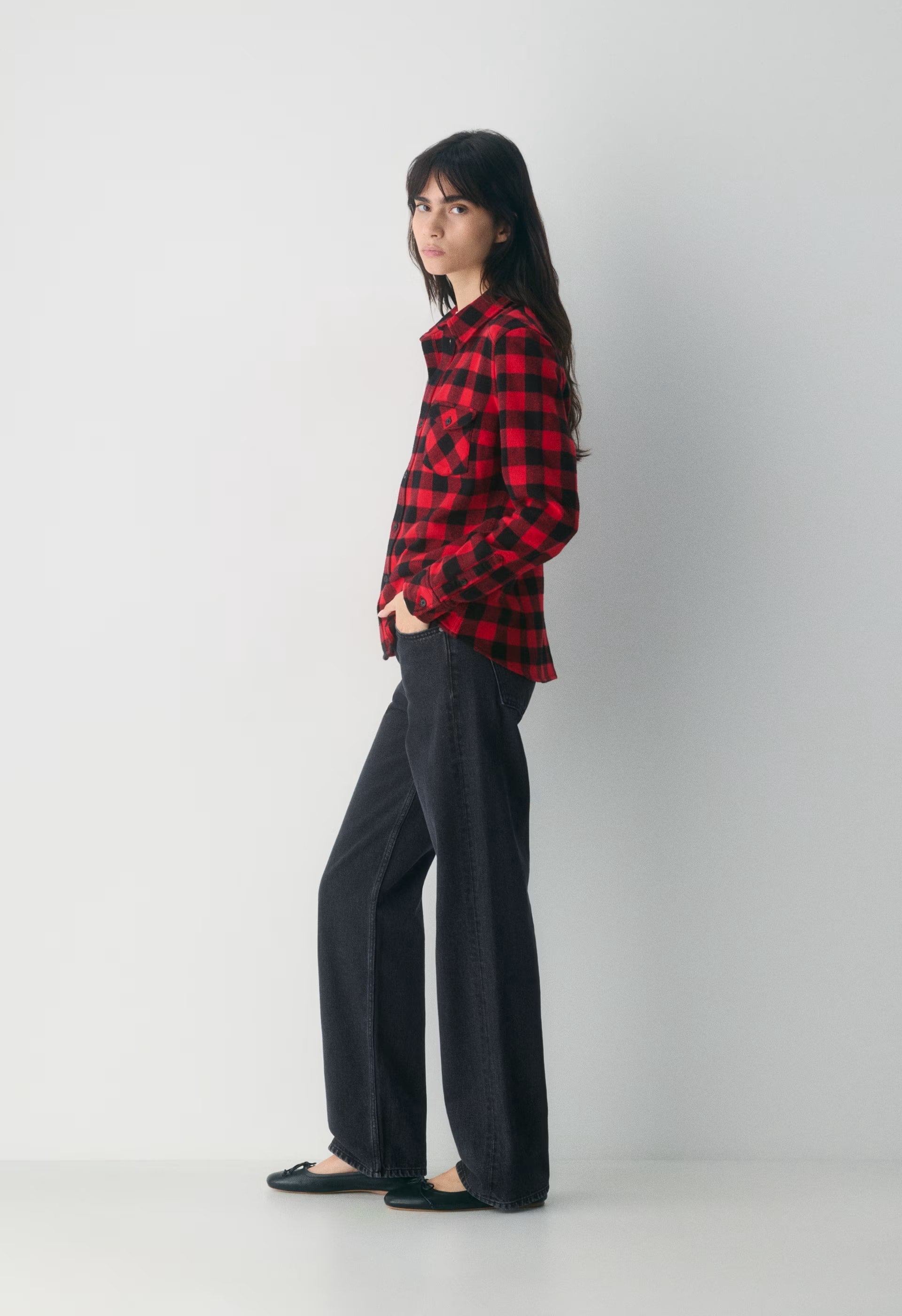 Feedback Shirt - PLUTO CHK BLK/FLSH RD