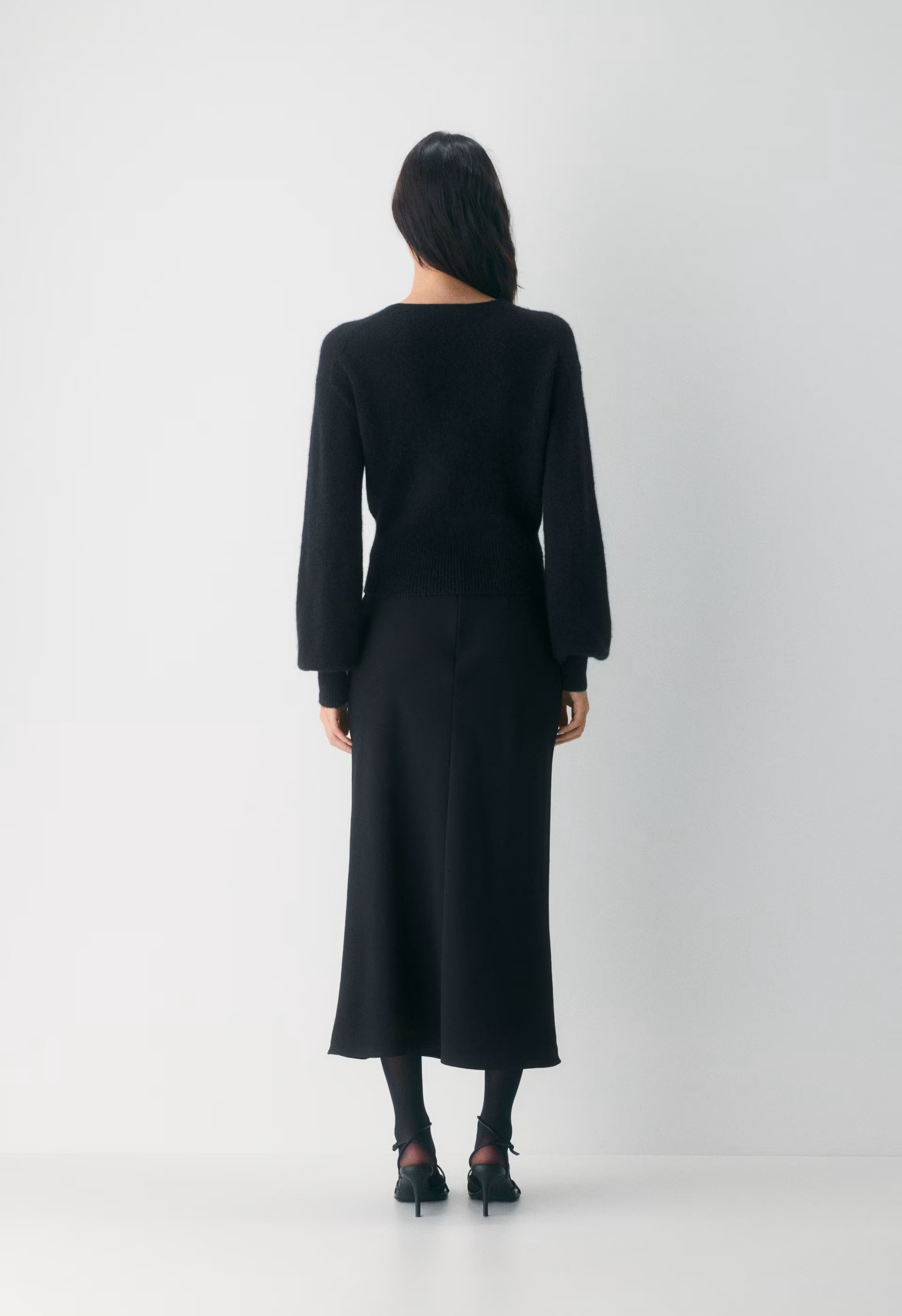 SoftSpoke™ Dear Wrap Sweater - BLACK