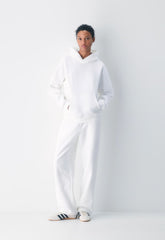 Cozy Sweatfleece Perfect Hoodie - WHITE