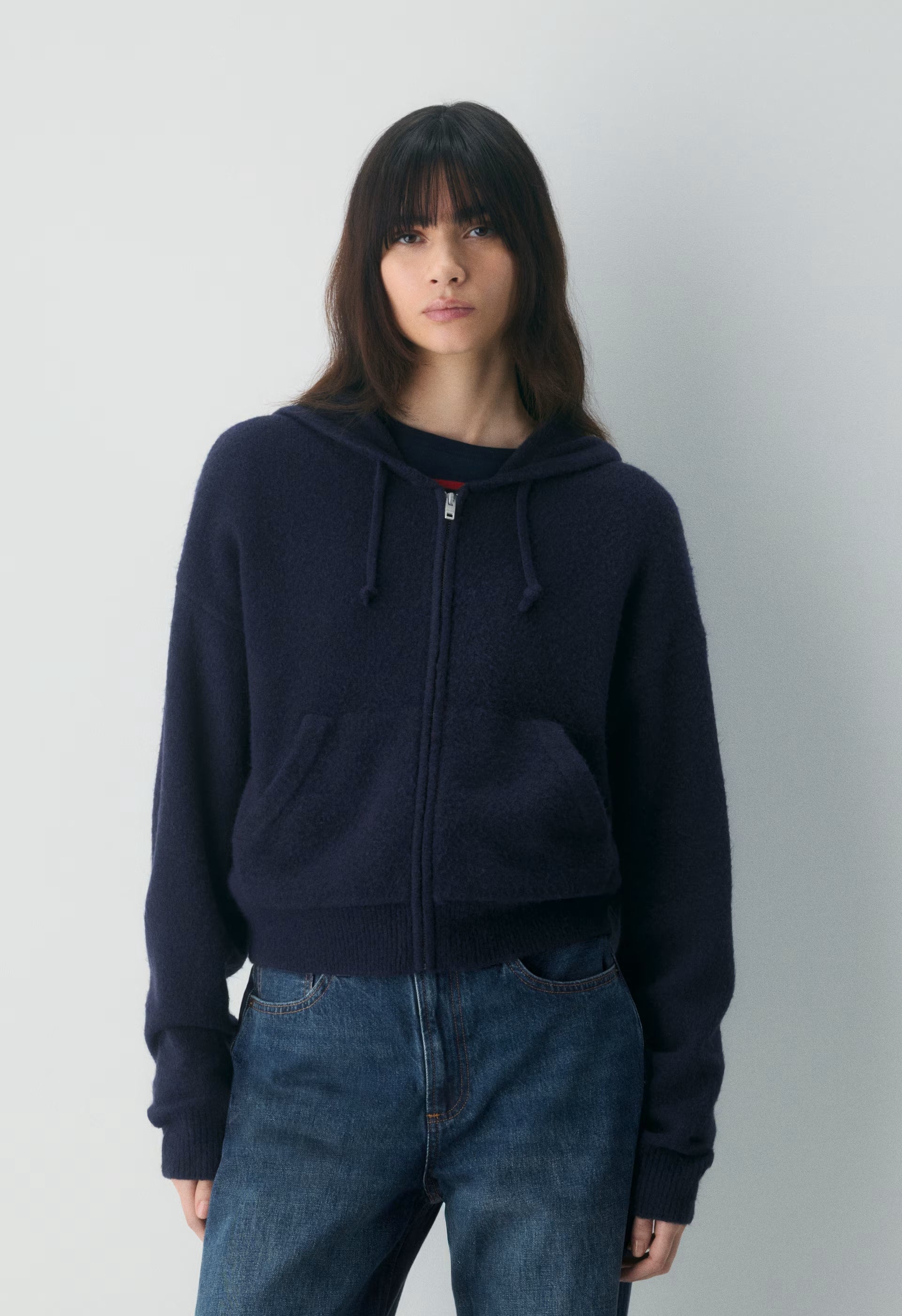 Peyton Zip Hoodie - PURE INDIGO